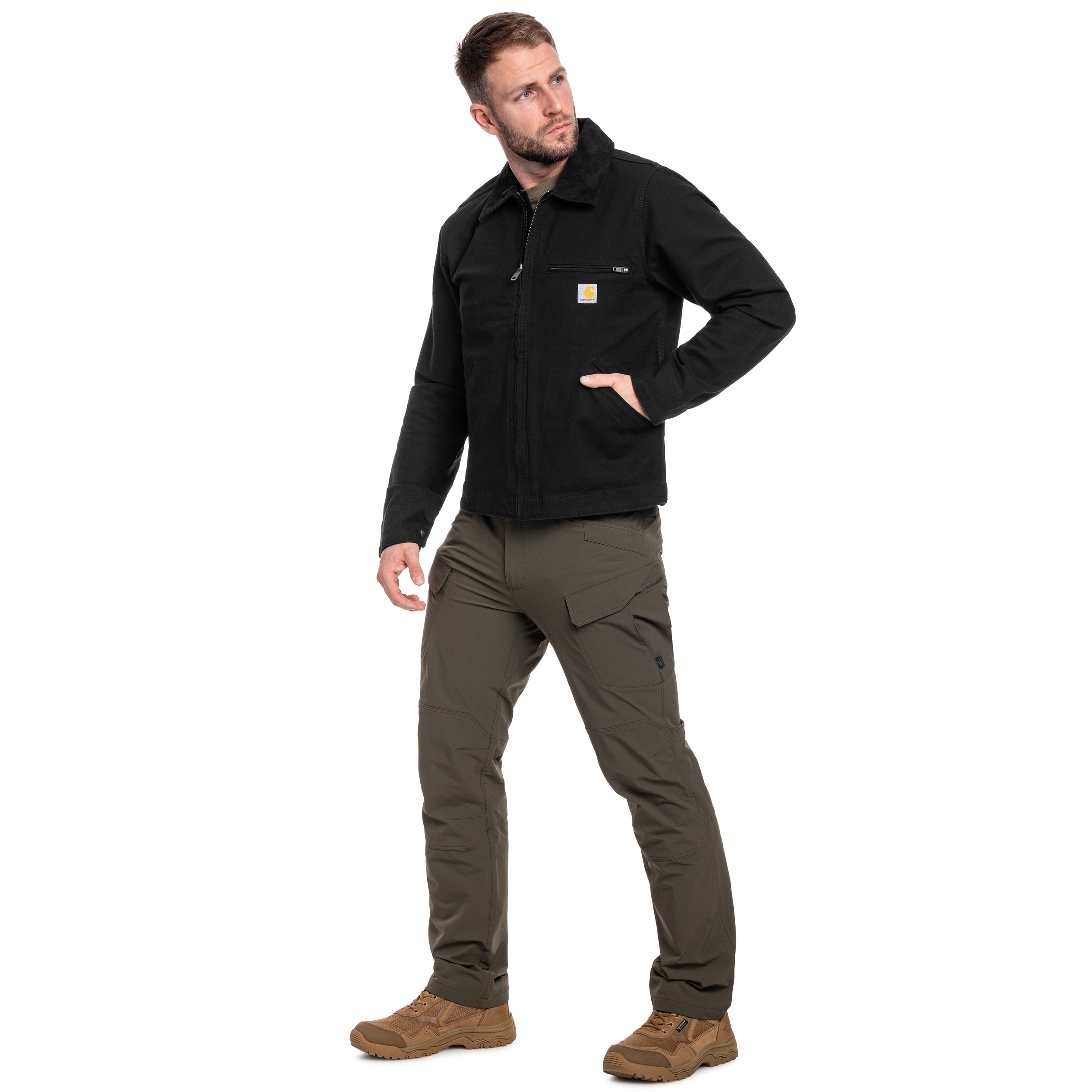 Carhartt Rugged Flex Duck Detroit Jacke - Black