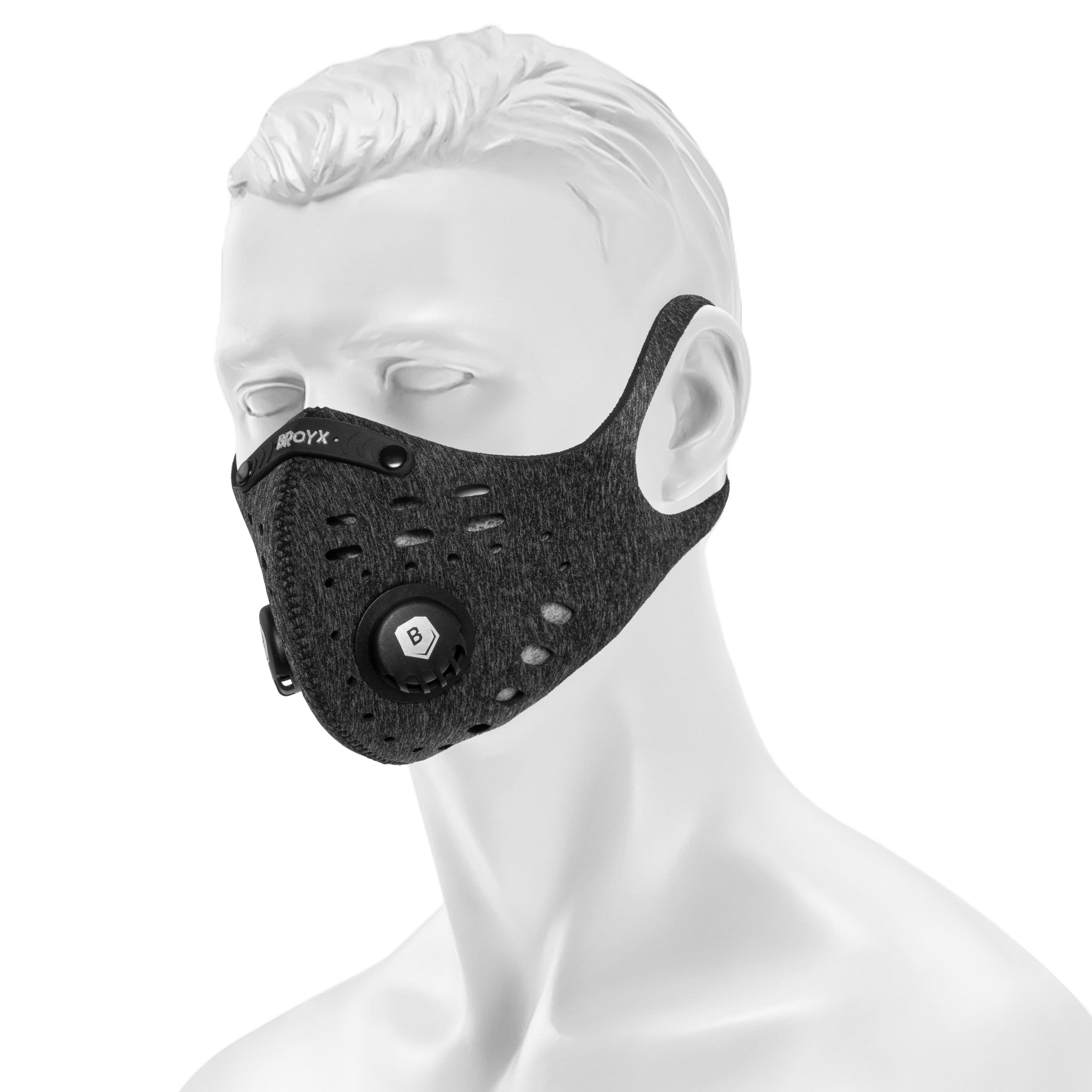 Broyx - Sport Delta - Anti-Smog-Maske - Grey