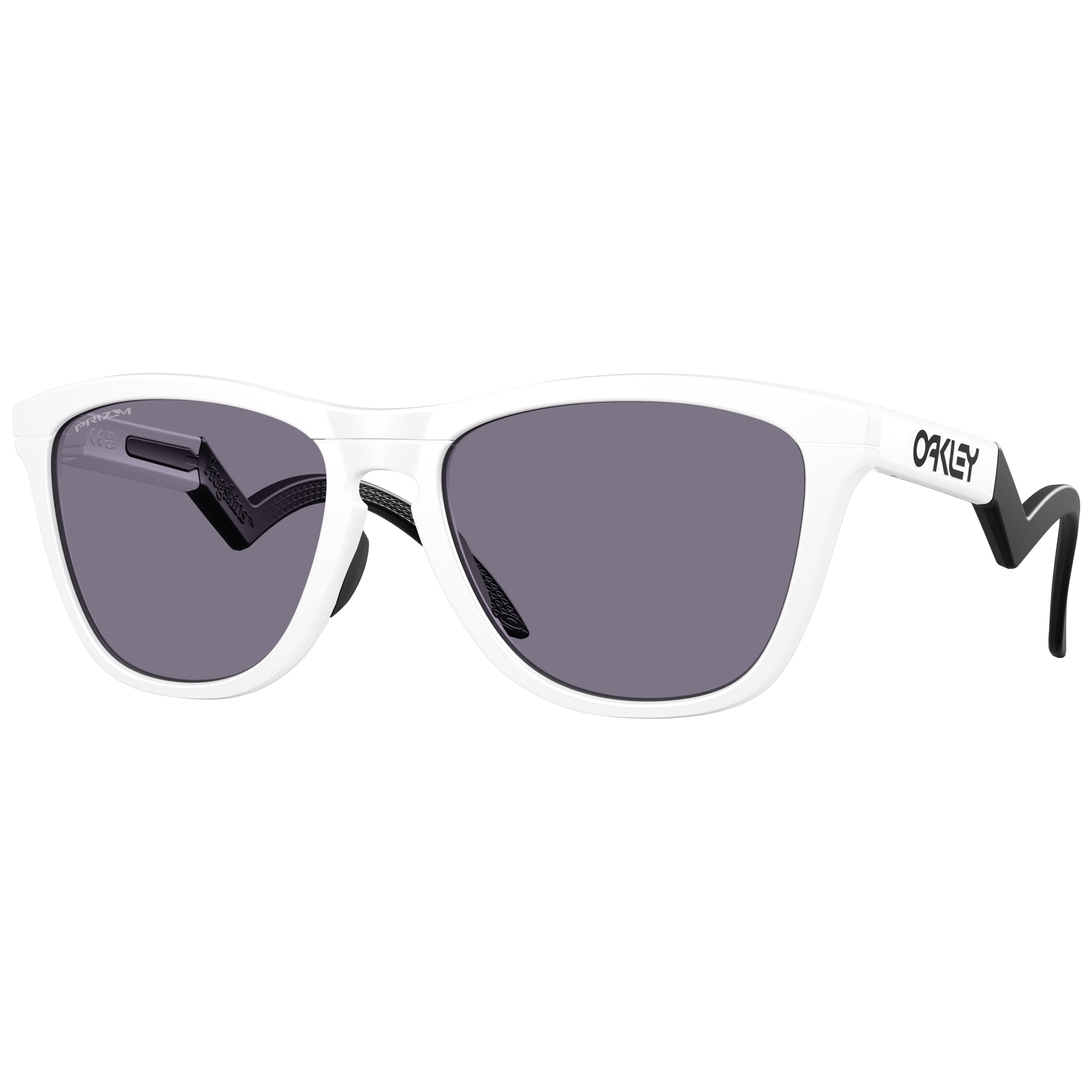 Oakley - Frogskins Hybrid Sonnenbrille - Matte White/Prizm Grey