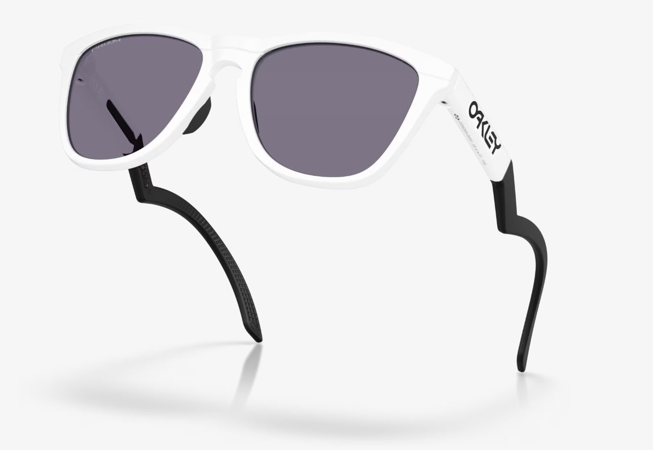 Oakley - Frogskins Hybrid Sonnenbrille - Matte White/Prizm Grey