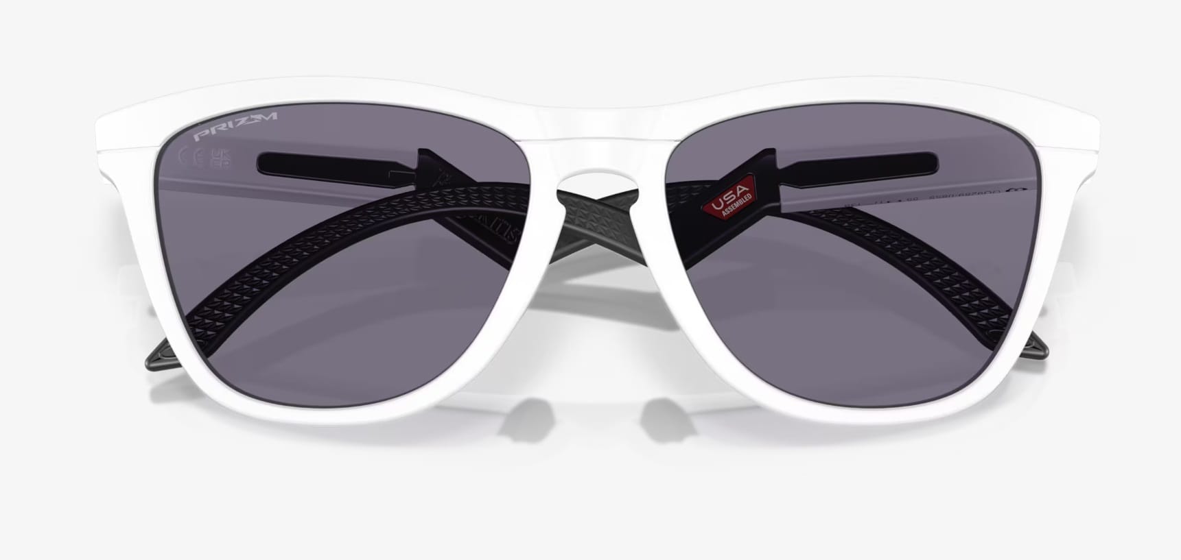 Oakley - Frogskins Hybrid Sonnenbrille - Matte White/Prizm Grey