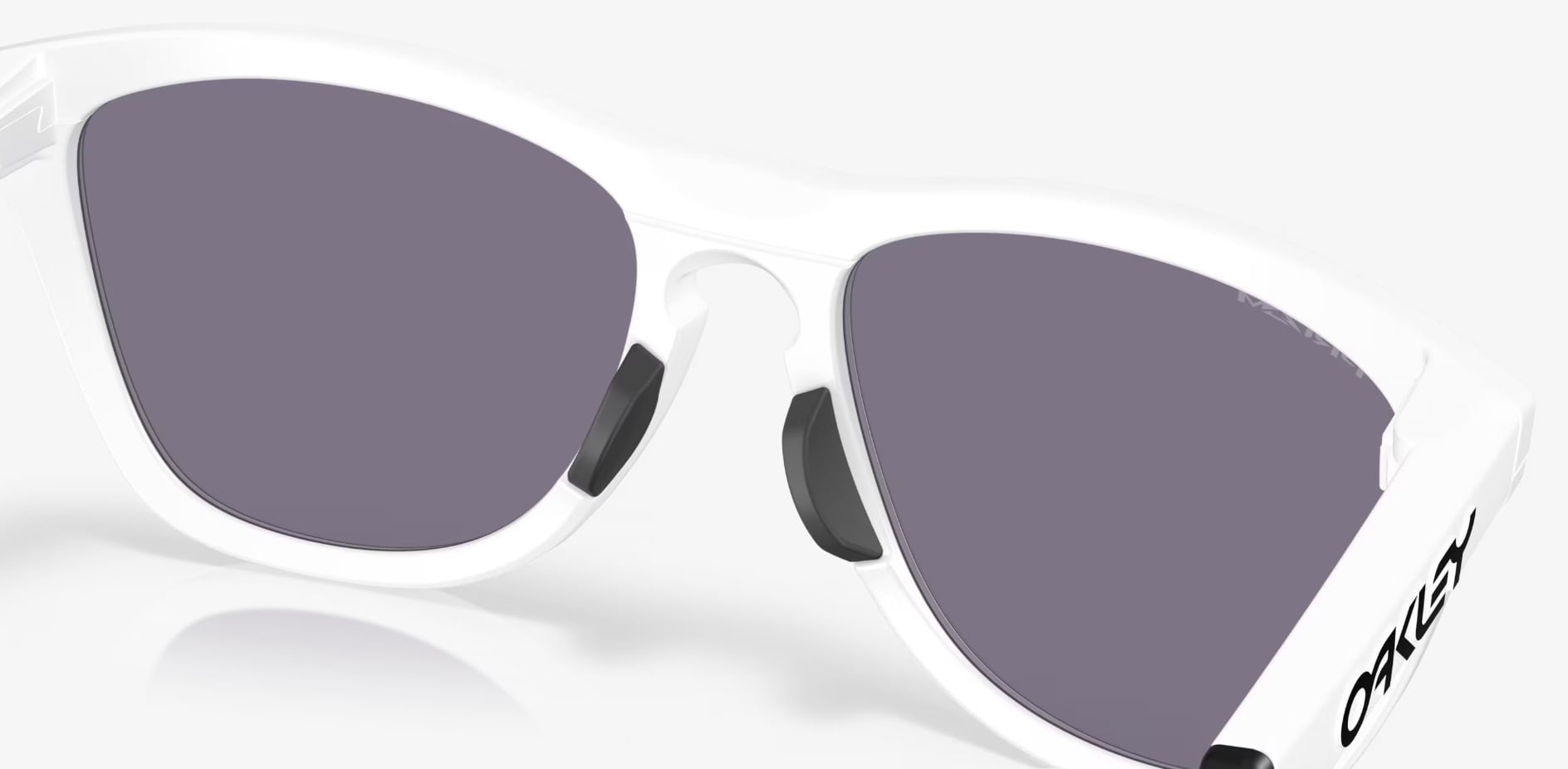 Oakley - Frogskins Hybrid Sonnenbrille - Matte White/Prizm Grey