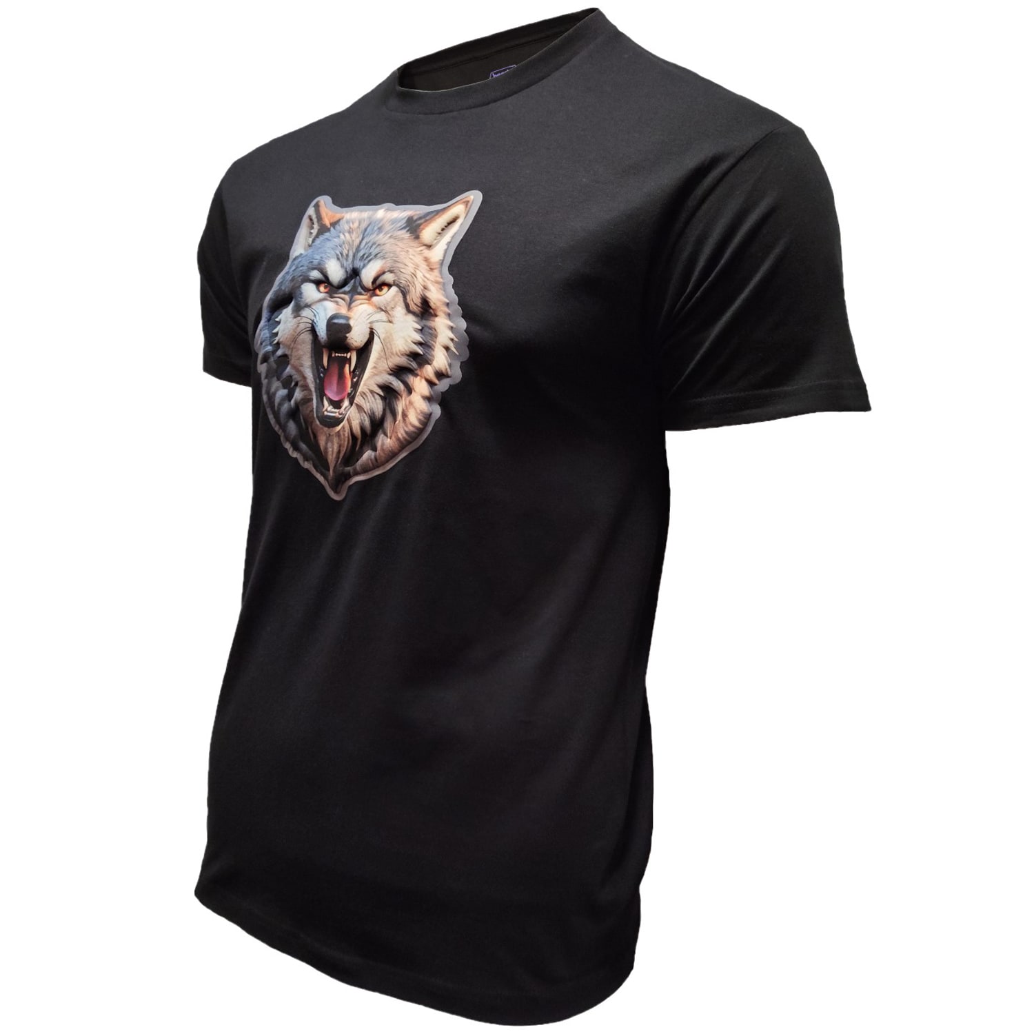 Haasta - Wolf 3D T-Shirt - Schwarz