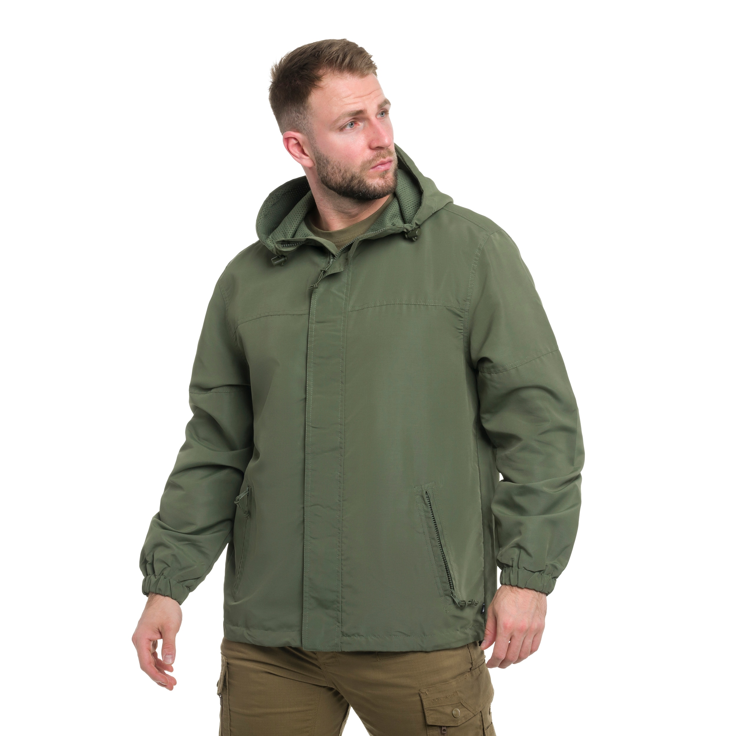 Brandit - Light Windbreaker Frontzip Jacke - Olive