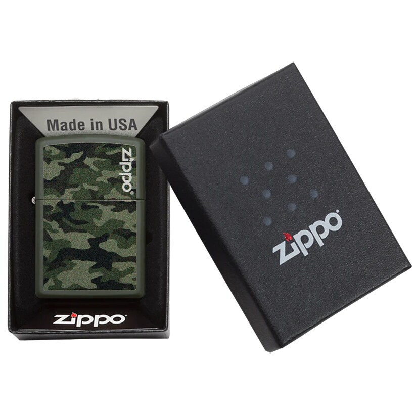 Zippo - Camo and Zippo Design - Benzinfeuerzeug