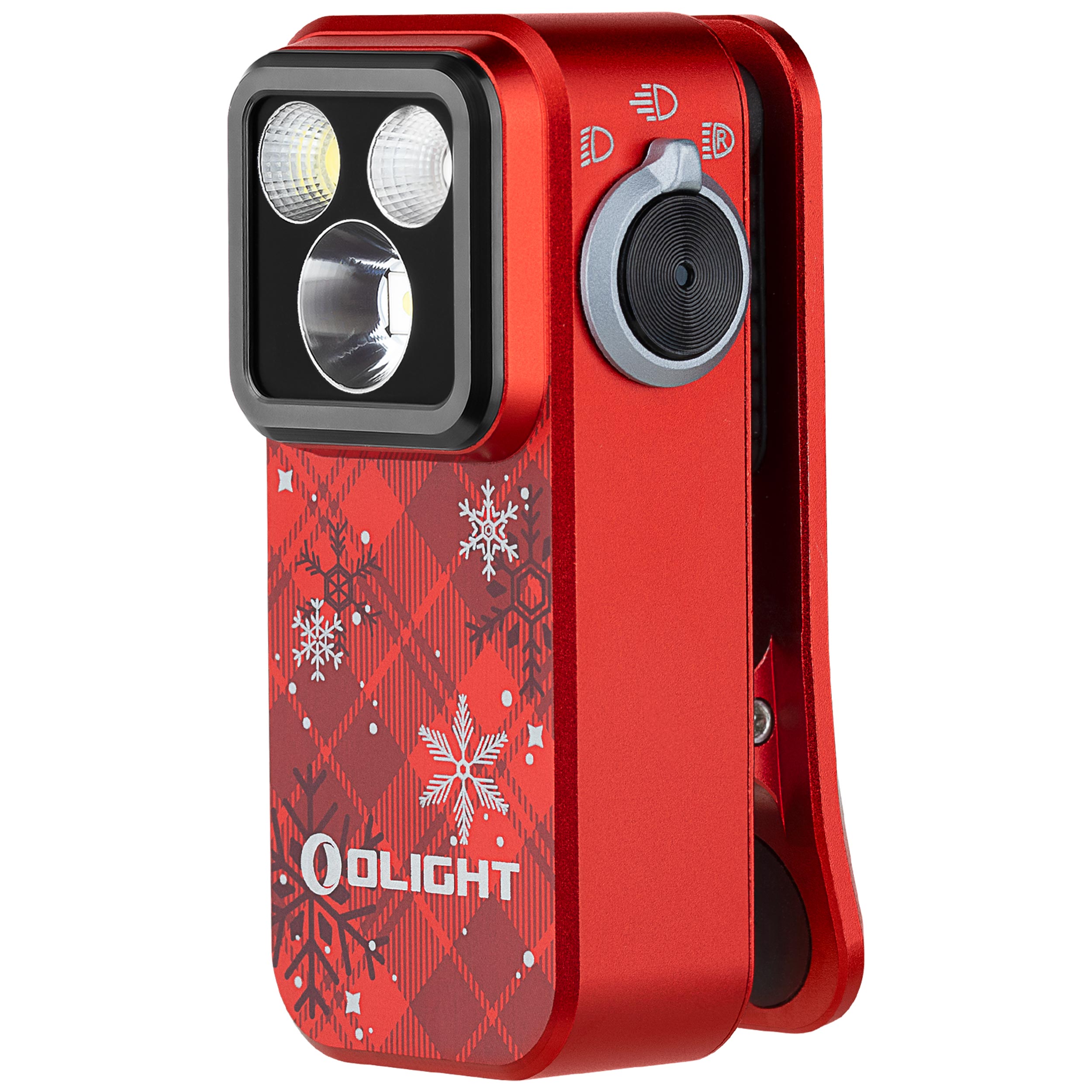 Olight - Oclip Pro Snow Red Akku-Taschenlampe - 500 Lumen