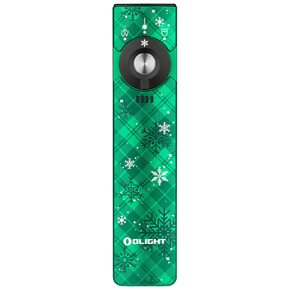 Olight - Arkfeld Pro UV Cool White Snowflake Green - Taschenlampe mit Laserpointer - 1300 Lumen