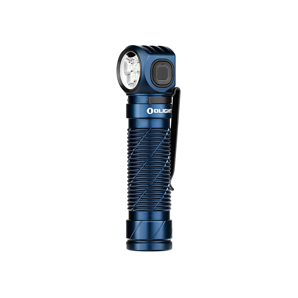 Olight - Perun 3 Midnight Blue Kopf- und Winkeltaschenlampe mit Stirnband - 3000 Lumen