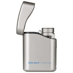 Olight - Baton 4 Premium Edition Titanium Taschenlampe mit kabelloser Ladehülle - 1300 Lumen