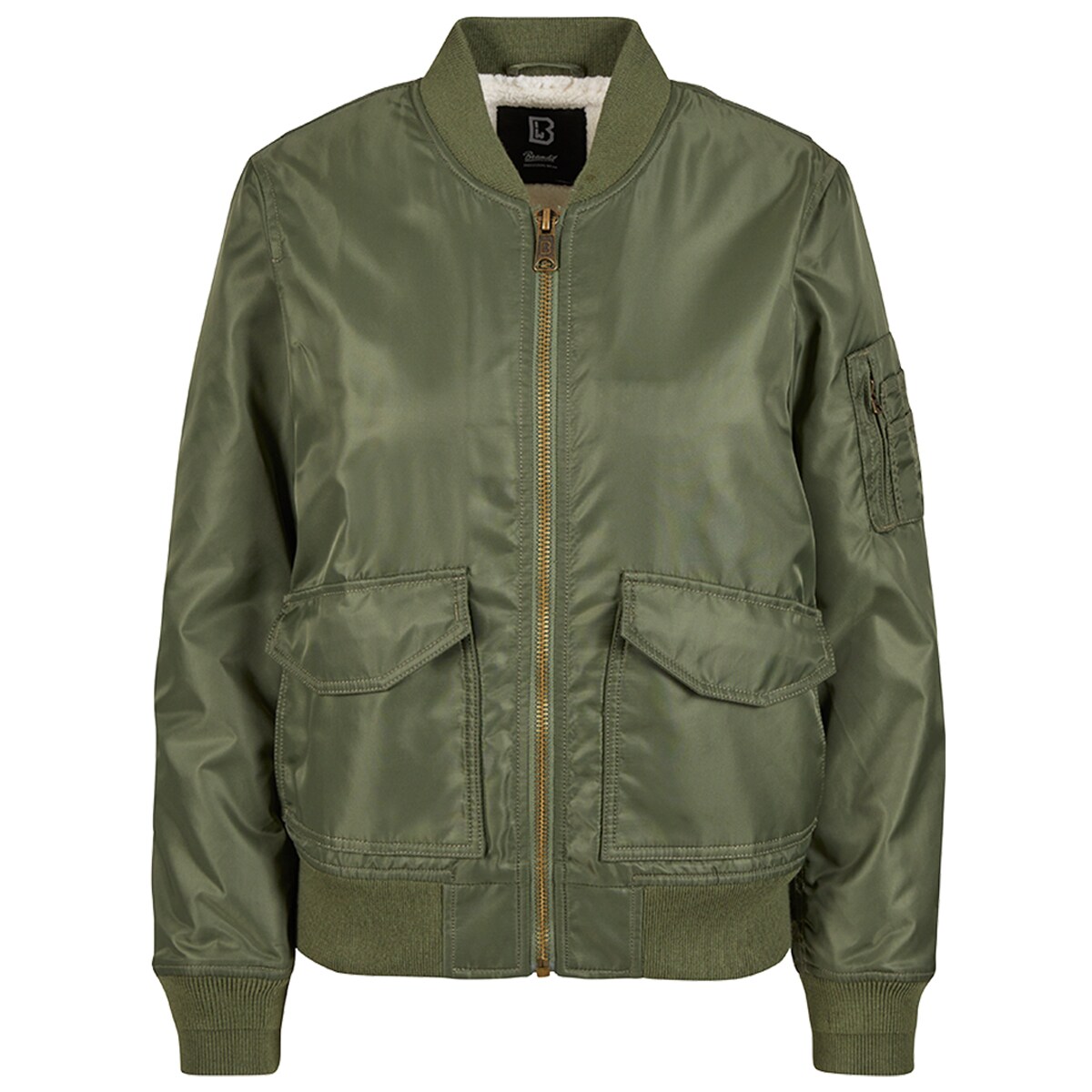 Brandit - Bomber Sherpa Damenjacke - Olive