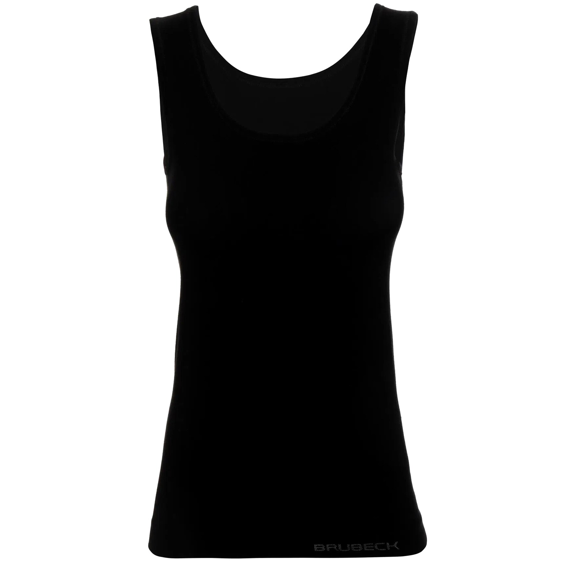 Tank Top Brubeck Comfort Cotton - Damen T-Shirt - Black