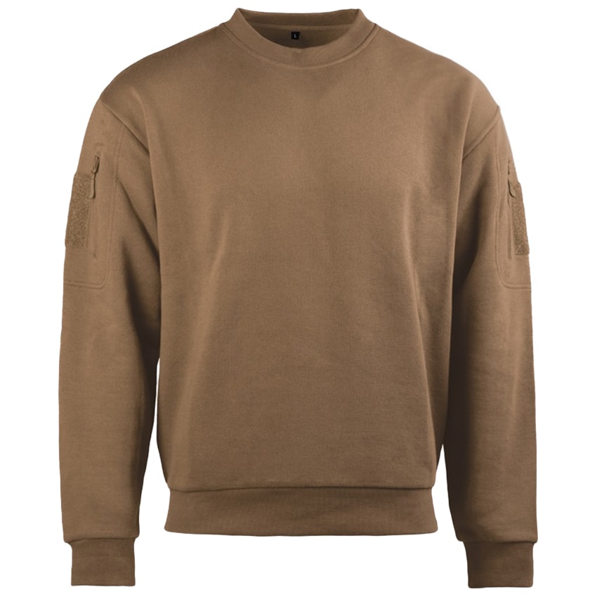 Mil-Tec - Tactical Sweatshirt Round Neck - Sweatshirt - Dark Coyote