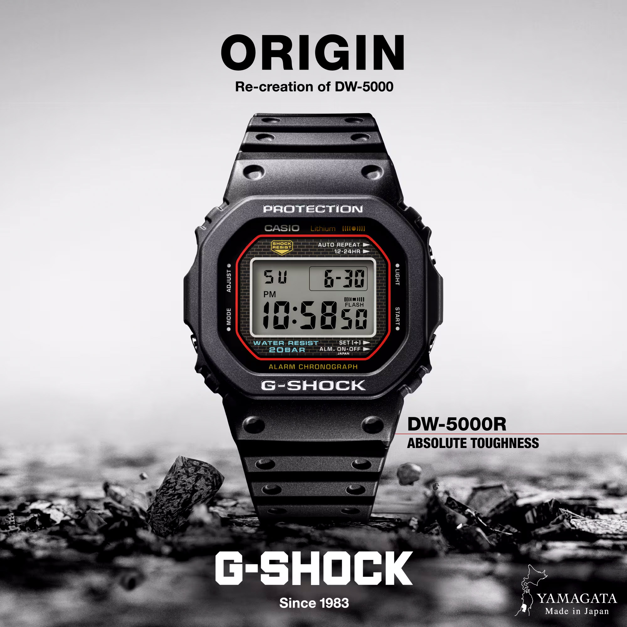 Casio - G-Shock The Origin DW-5000R-1AER Armbanduhr