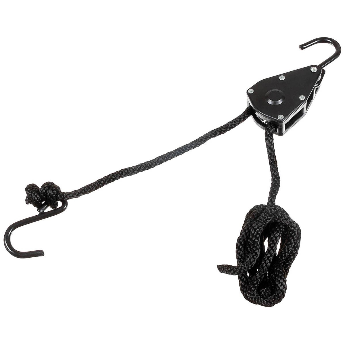 MFH - Ratchet Tie Down Spannseil 9 mm x 2 m - Black