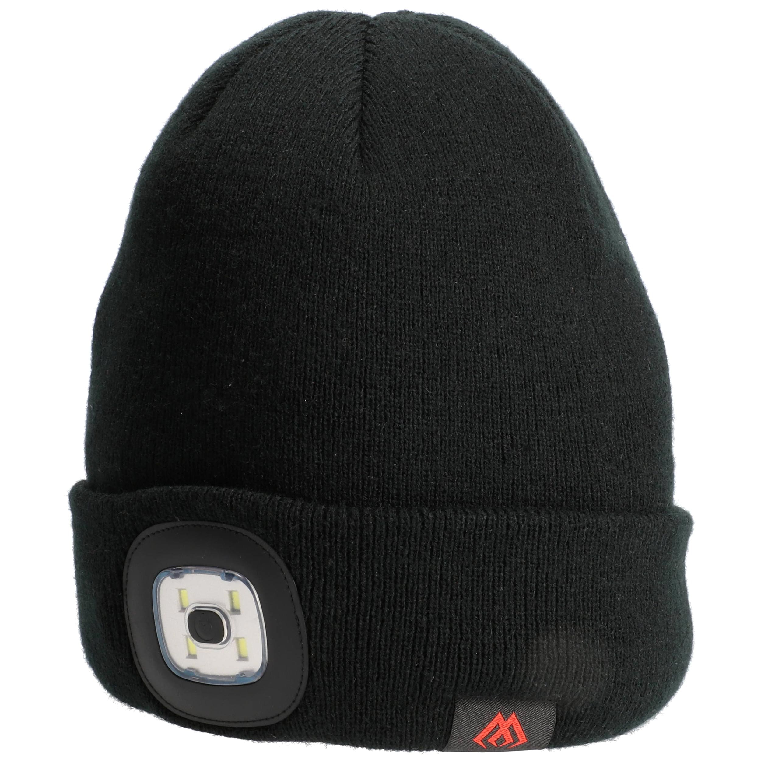 Mikado - Beanie Wintermütze mit LED-Taschenlampe - Schwarz