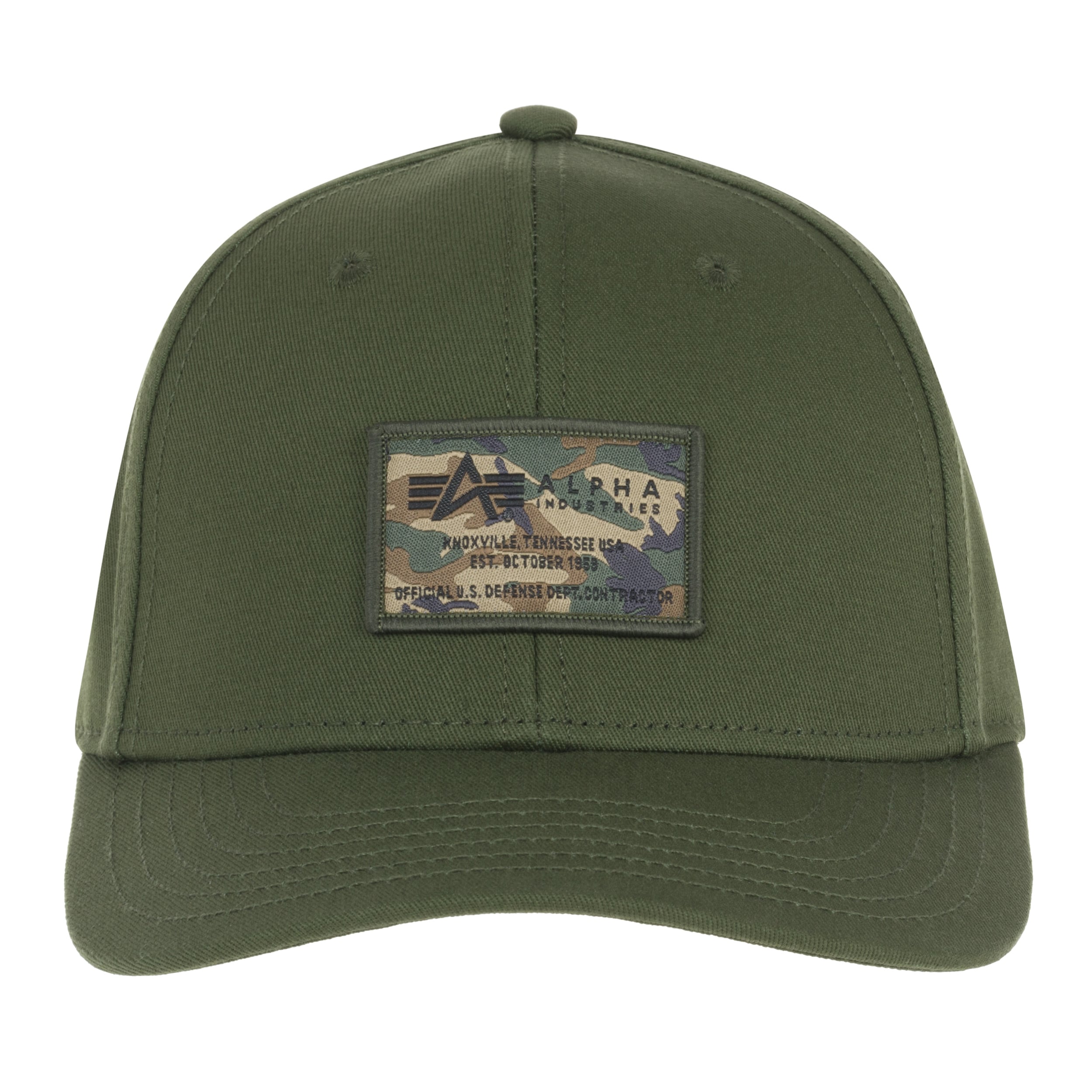 Alpha Industries - Crew Camo Cap - Baseballcap - Dark Olive