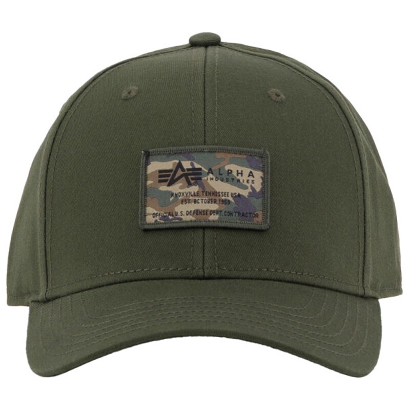 Alpha Industries - Crew Camo Cap - Baseballcap - Dark Olive