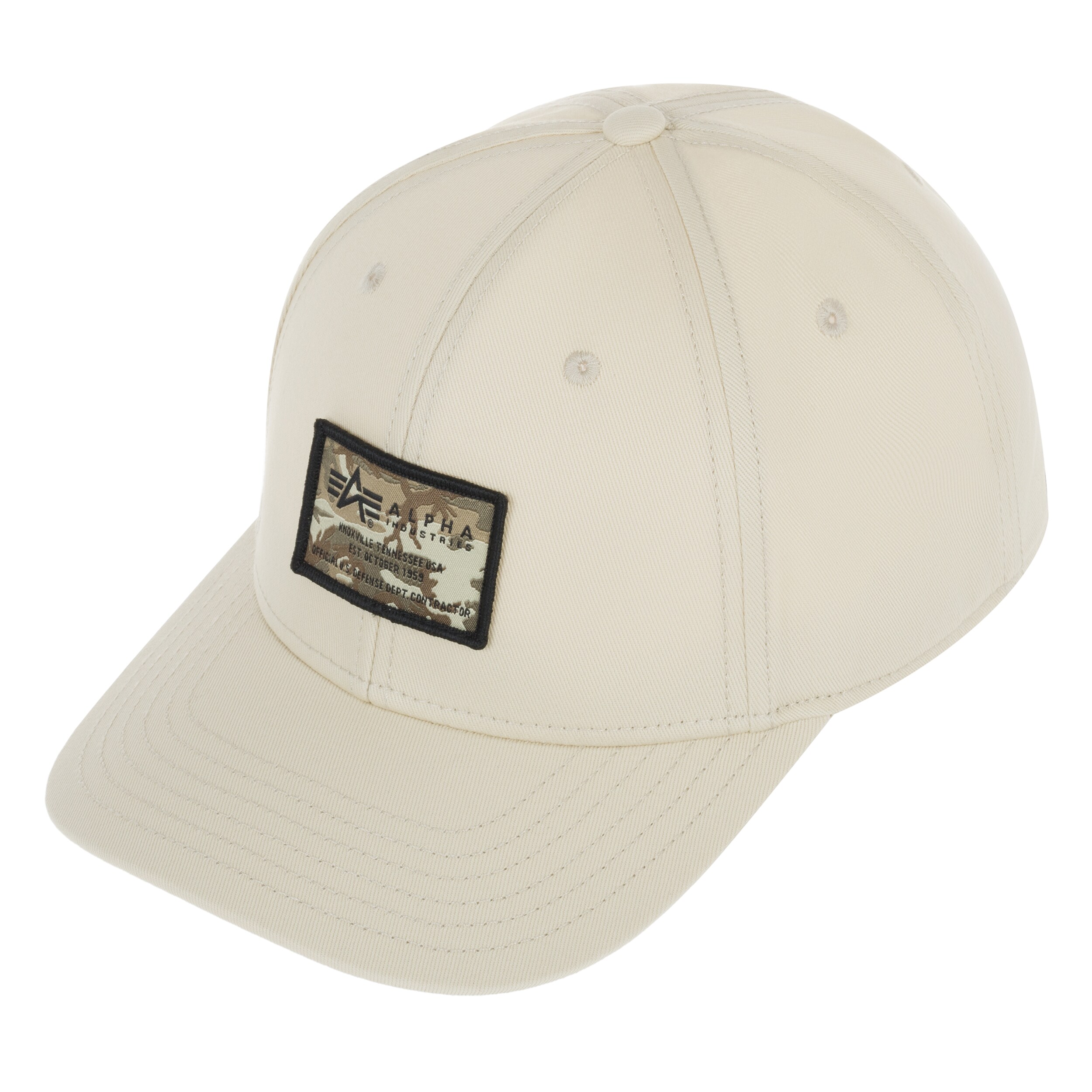 Alpha Industries - Crew Camo Cap - Baseballcap - Vintage White