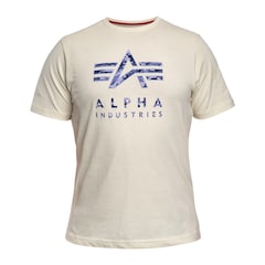 Alpha Industries - Camo Puff Print T-Shirt - Vintage Worn Blue