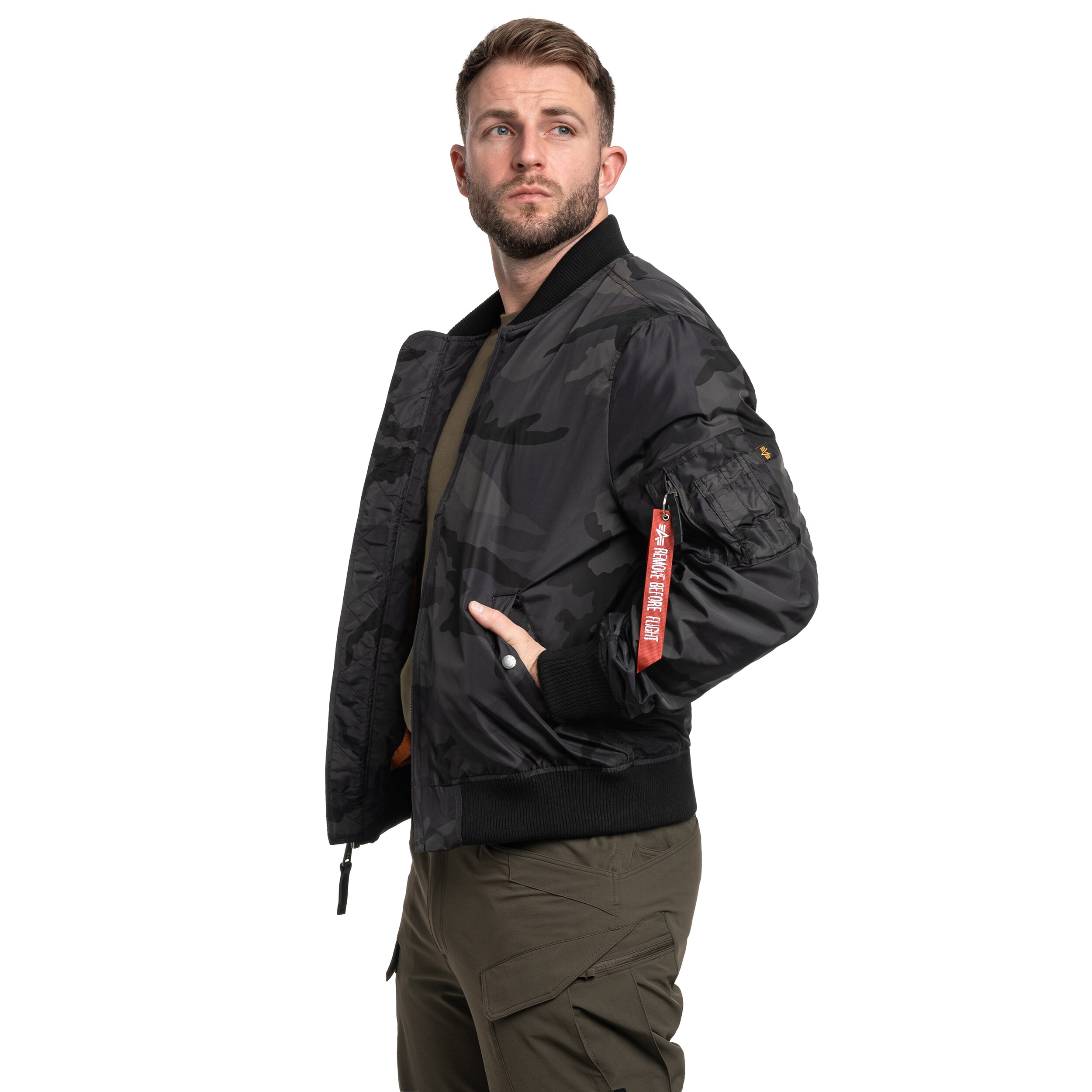 Alpha Industries - MA-1 TT Two Tone Jacke - Black Camo