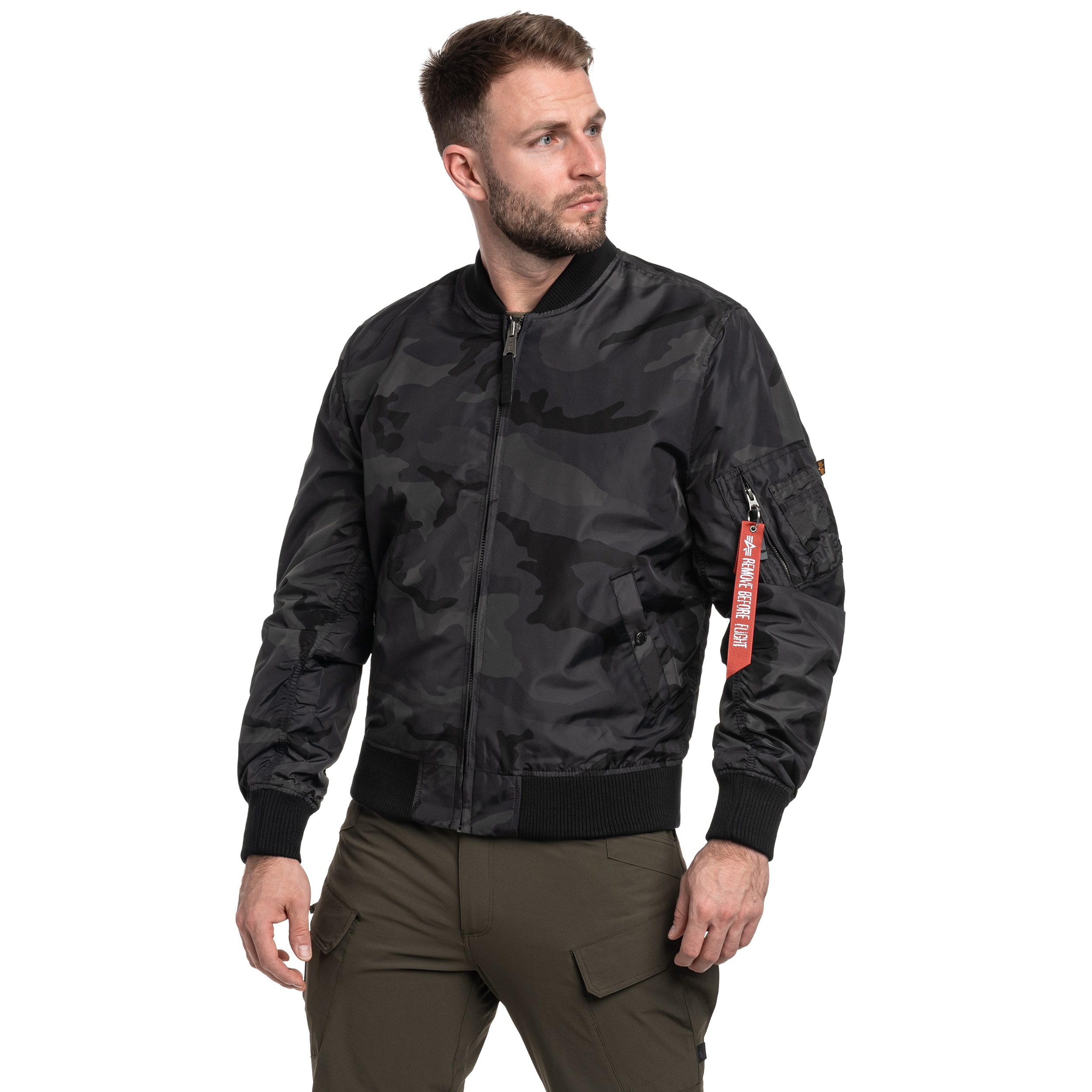 Alpha Industries - MA-1 TT Two Tone Jacke - Black Camo