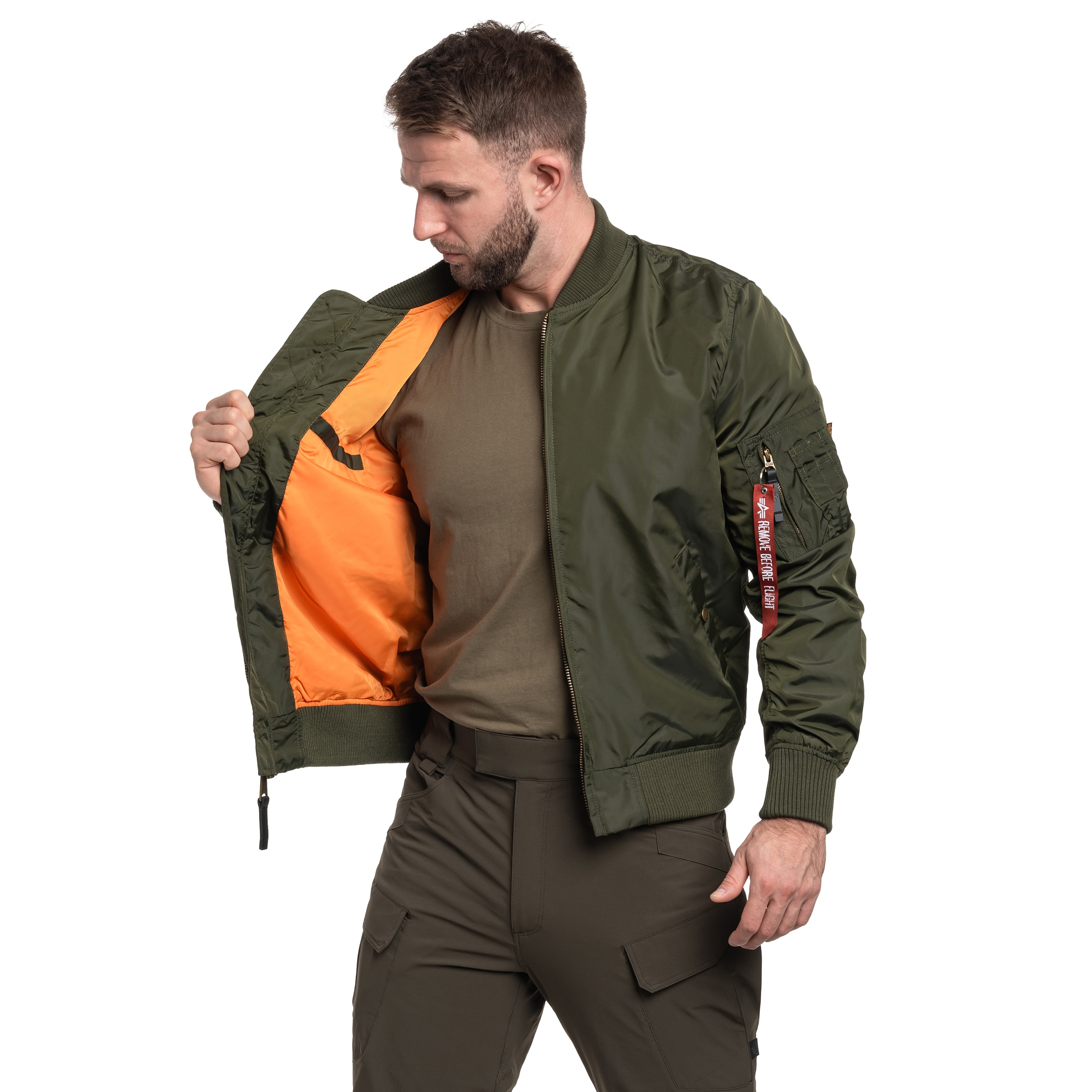 Alpha Industries - MA-1 TT Two Tone Jacke - Dark Green