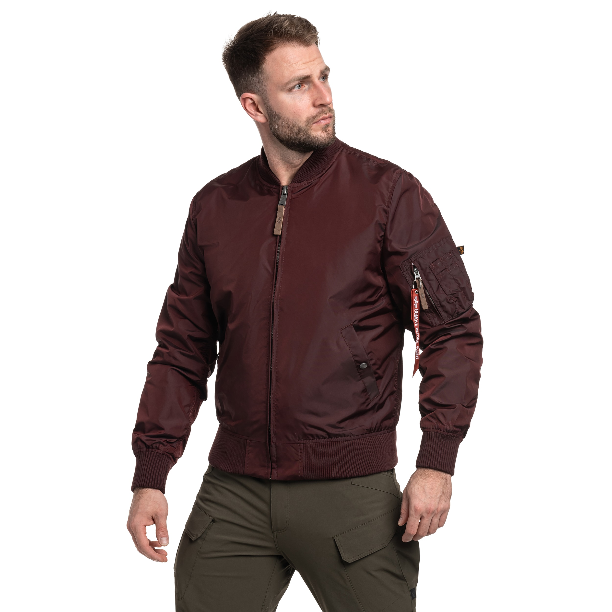 Alpha Industries  - MA-1 TT Two Tone Jacke - Dark Maroon