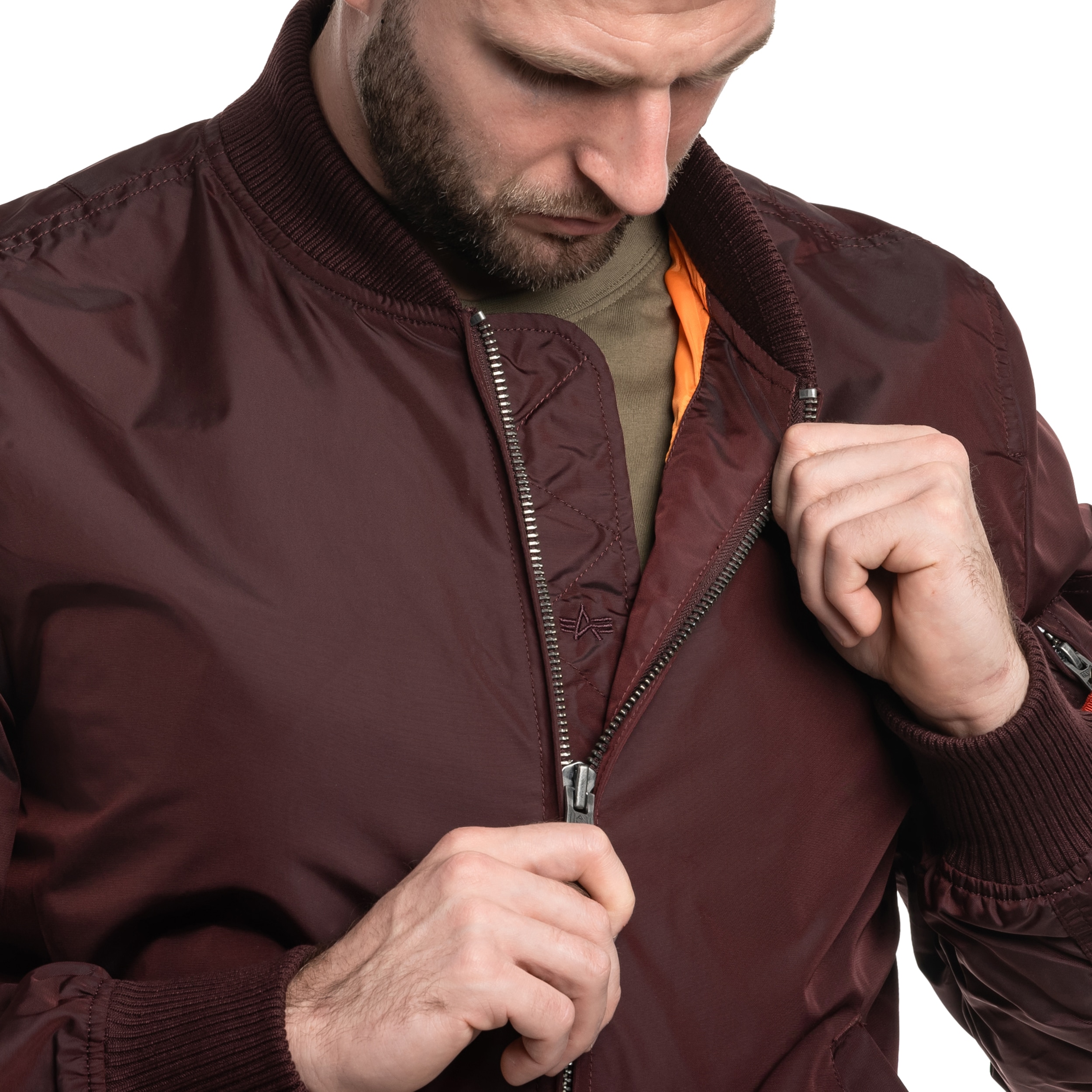 Alpha Industries  - MA-1 TT Two Tone Jacke - Dark Maroon