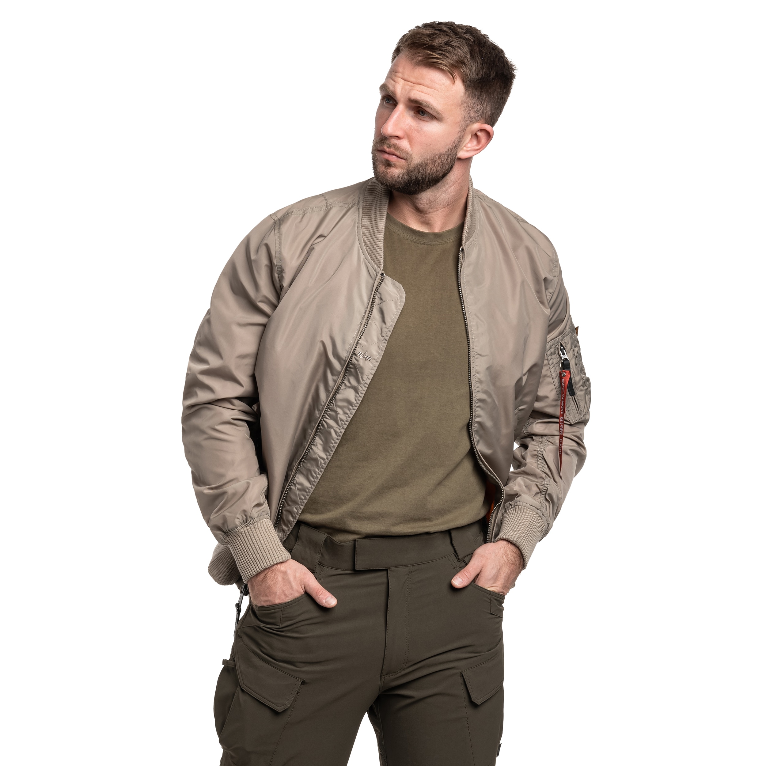 Alpha Industries - MA-1 TT Two Tone Jacke - Vintage Sand