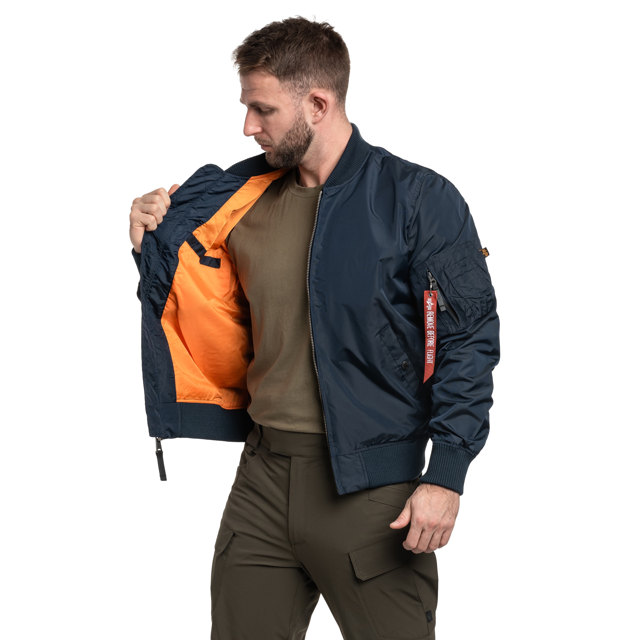 Alpha Industries MA-1 TT Two Tone Jacke - Replica Blue