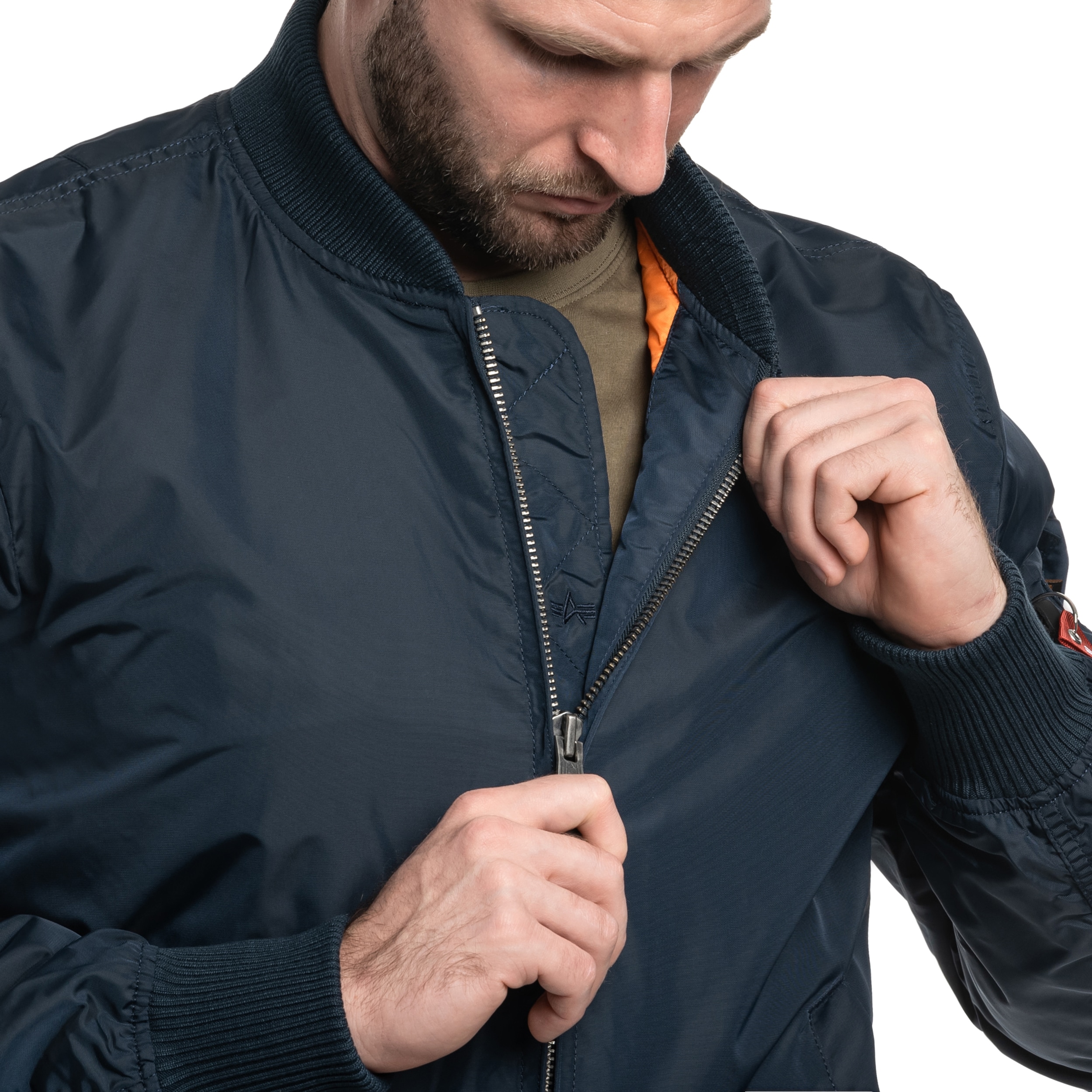 Alpha Industries MA-1 TT Two Tone Jacke - Replica Blue