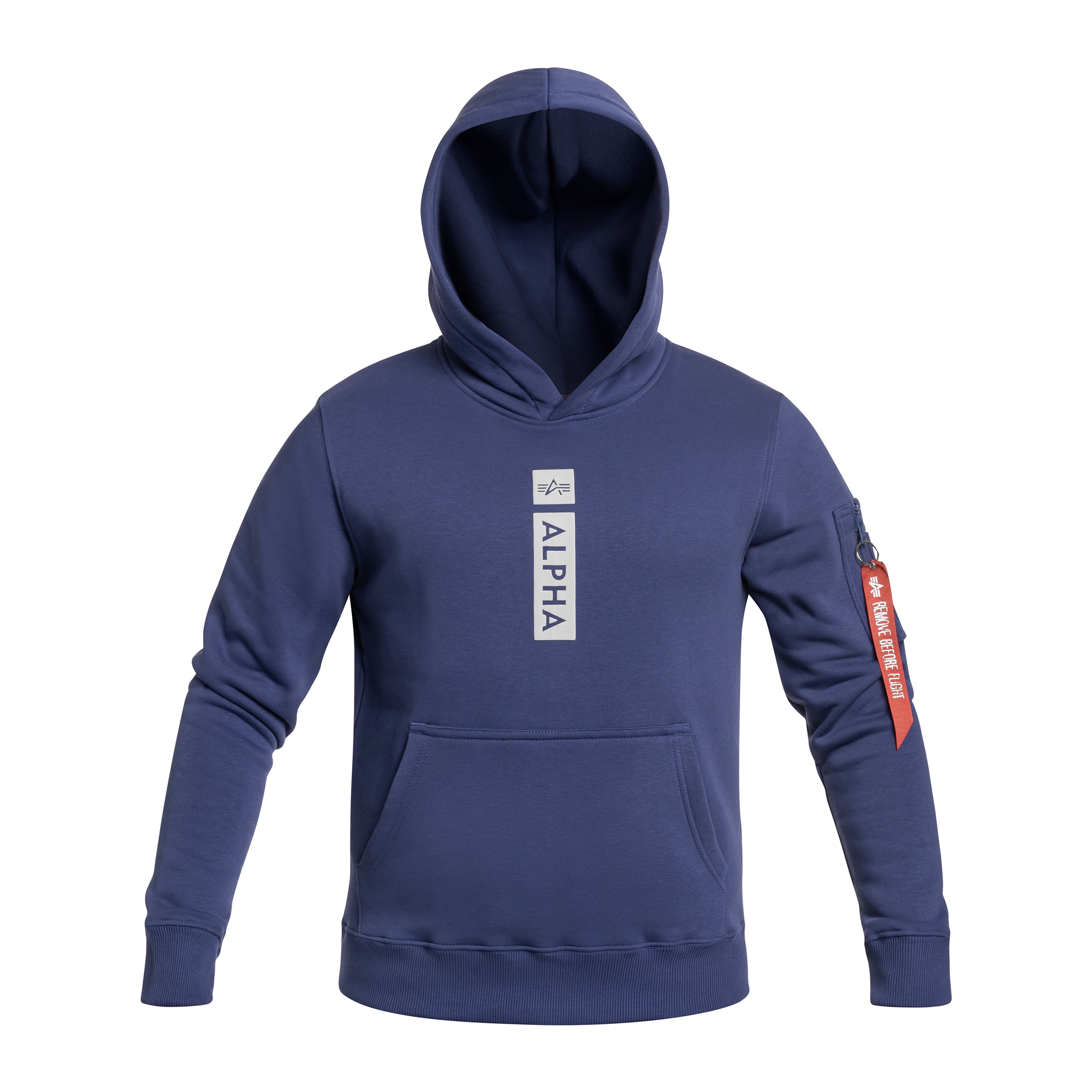 Alpha Industries - Alpha Puff Print Hoodie - Sweatshirt - Night Purple