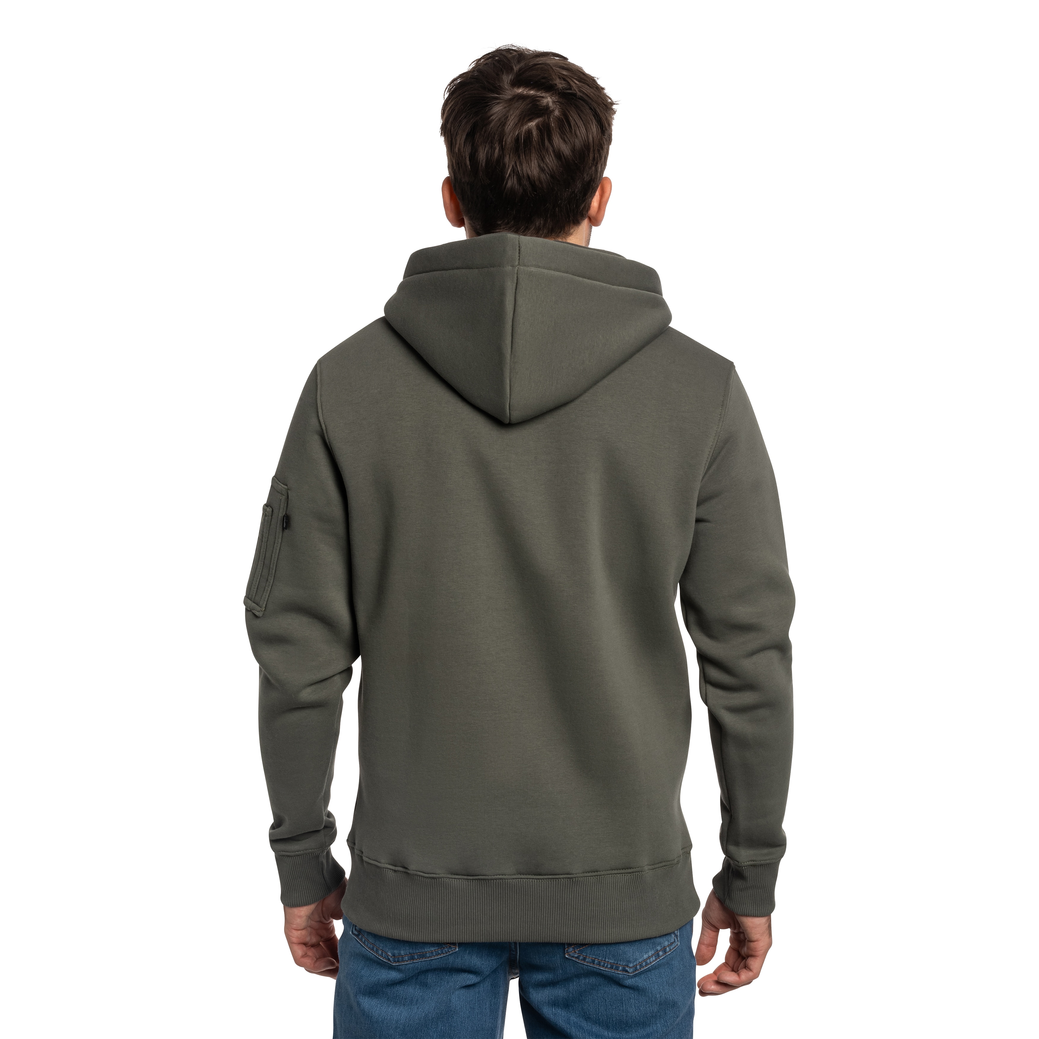 Alpha Industries - Alpha Puff Print Hoodie - Sweatshirt - Dark Olive