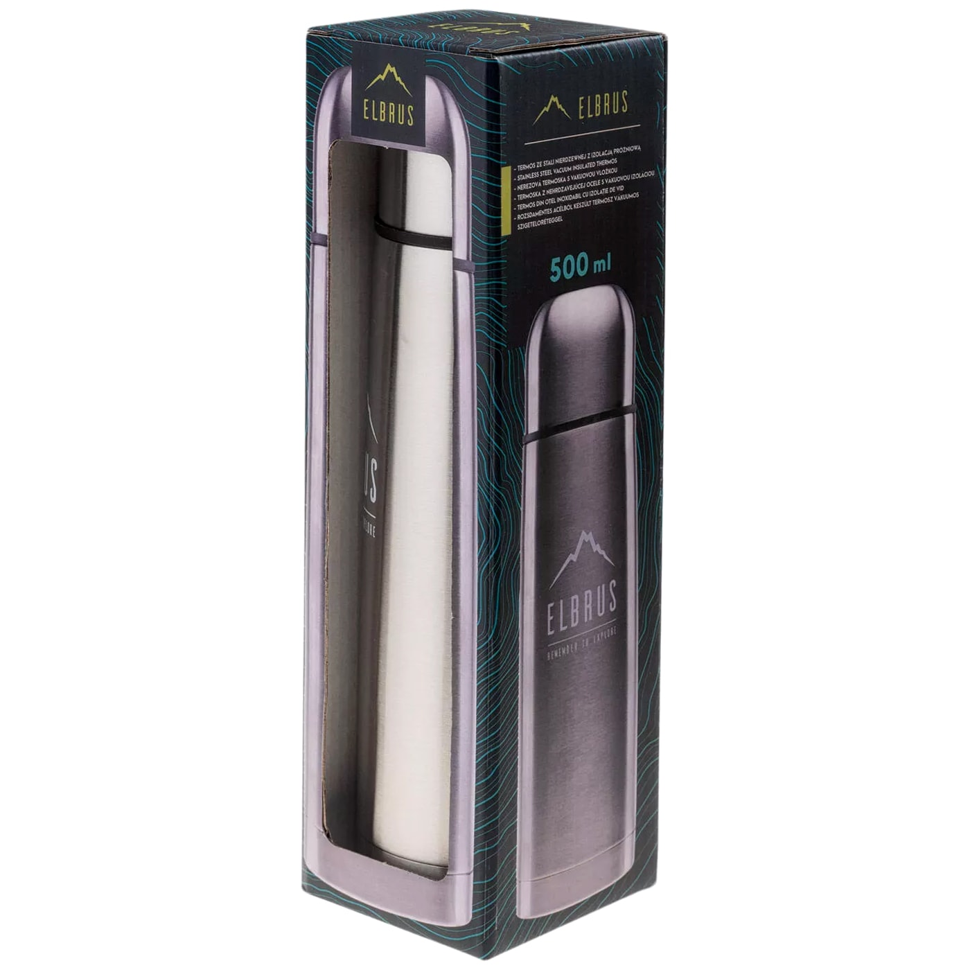 Elbrus - Garde Thermoskanne 0,5 l - Silber