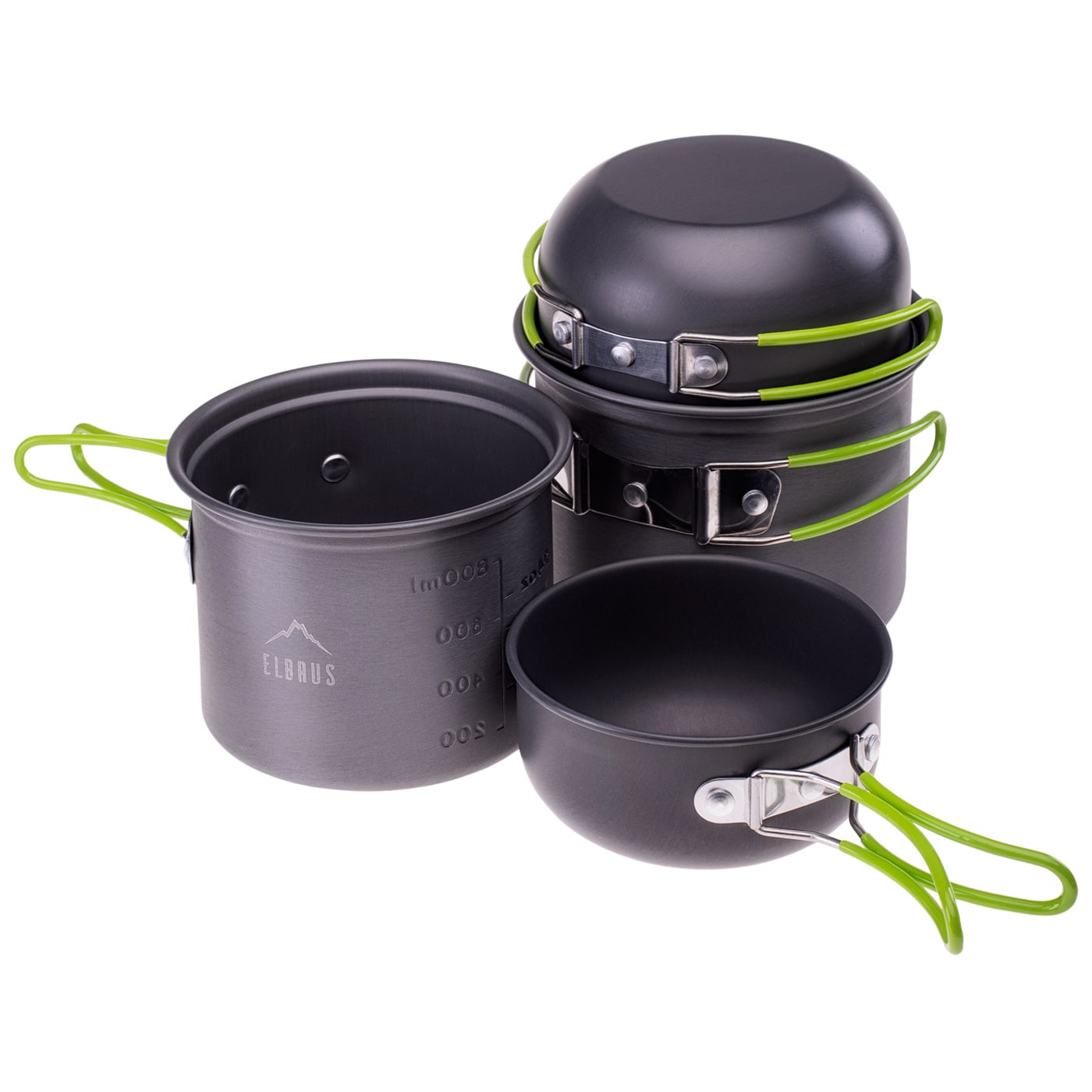 Elbrus - Hike Pro Cook Set - 4-teiliger Camping Kochgeschirr - Grey