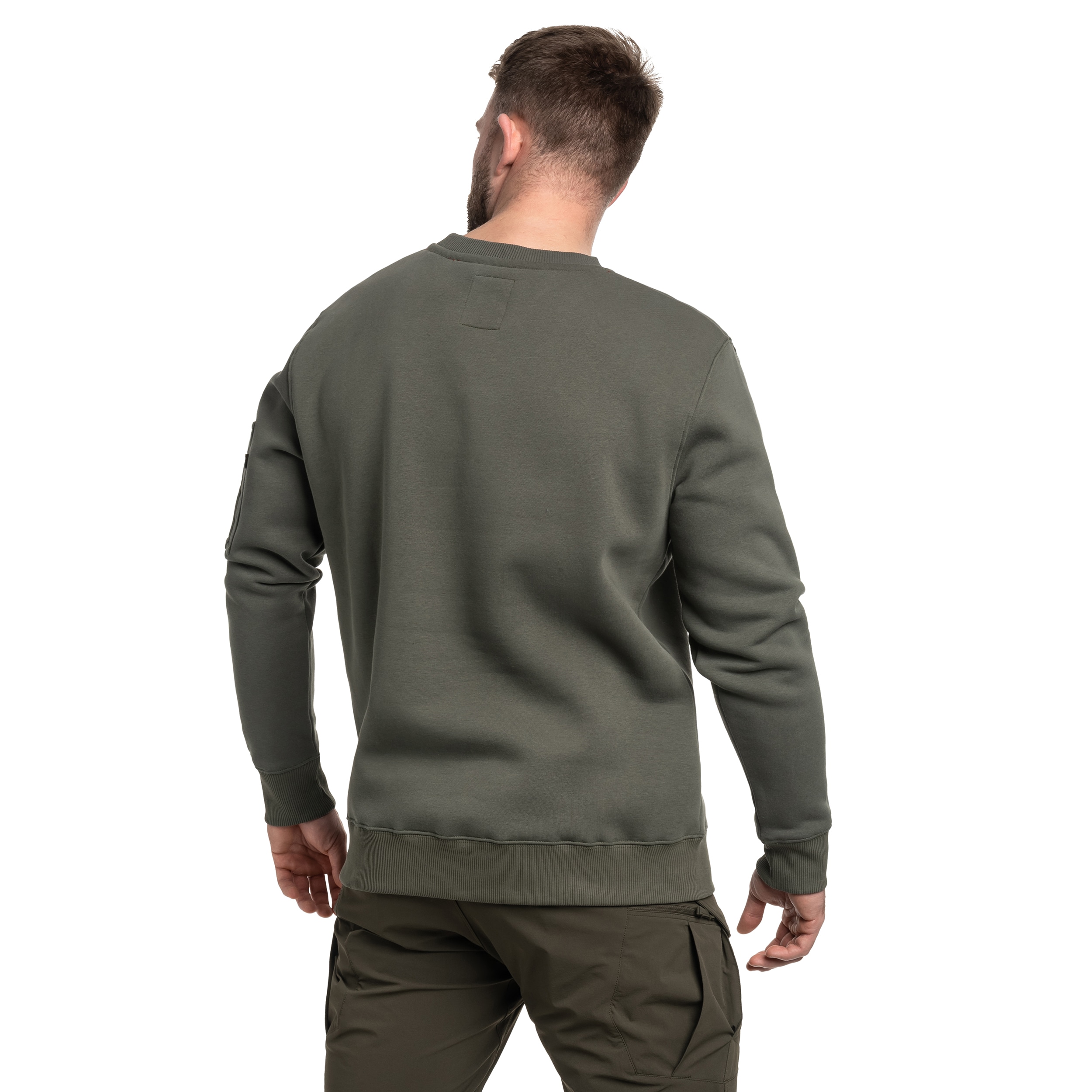 Alpha Industries - Reflective Print Sweatshirt - Dark Olive