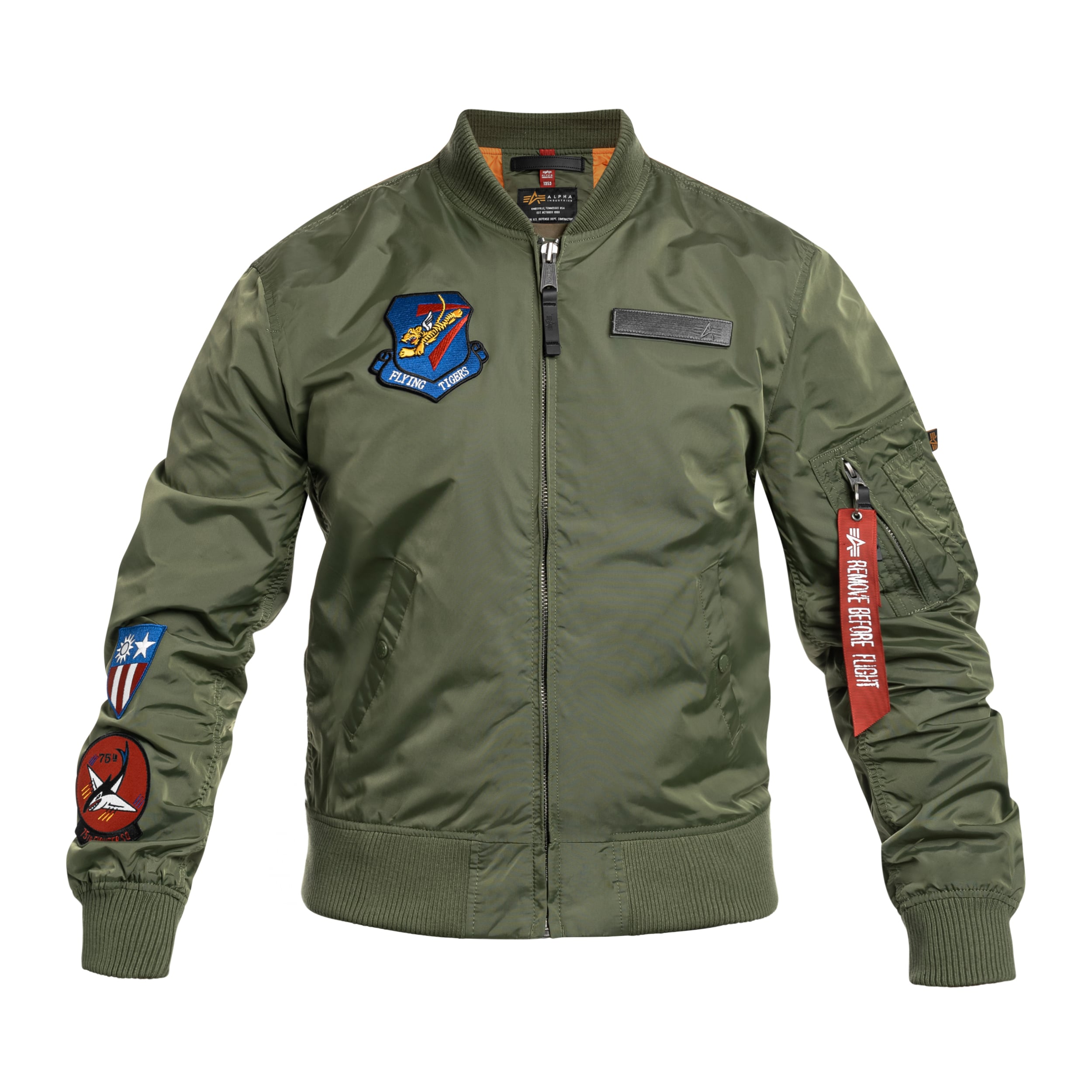 Alpha Industries - MA-1 TT Flying Tigers Jacke - Sage Green