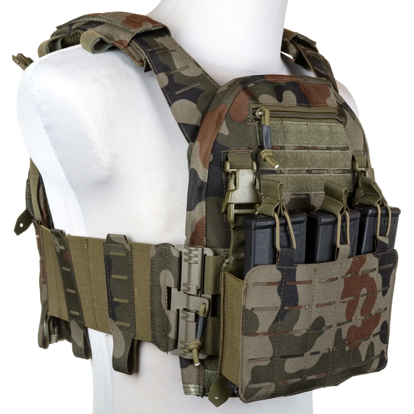 Specna Arms - QR II Tactical Plate Carrier - Taktische Weste - Wz.93 Pantera (Waldtarnung)