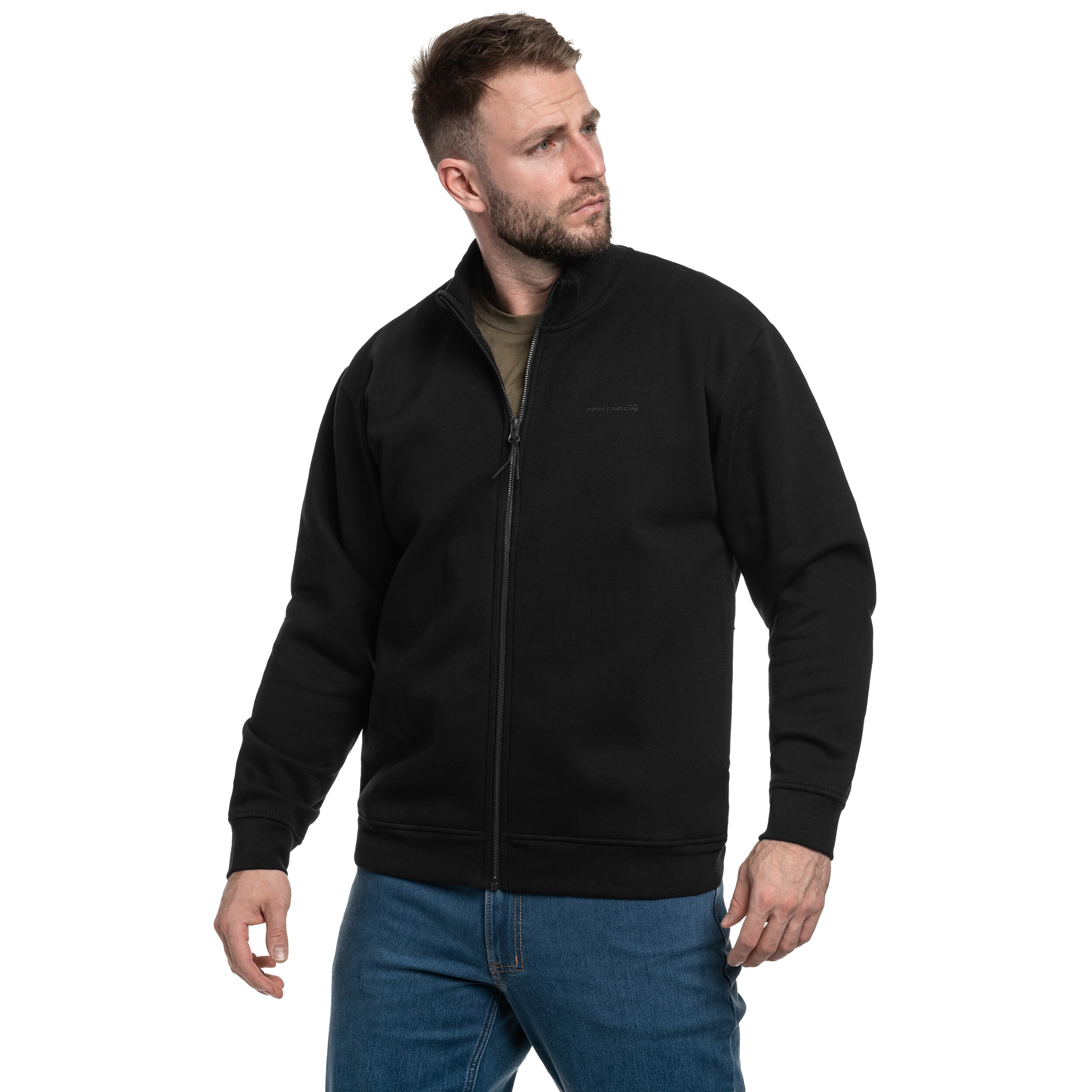 Pentagon - Highneck Sweater Pullover - Black