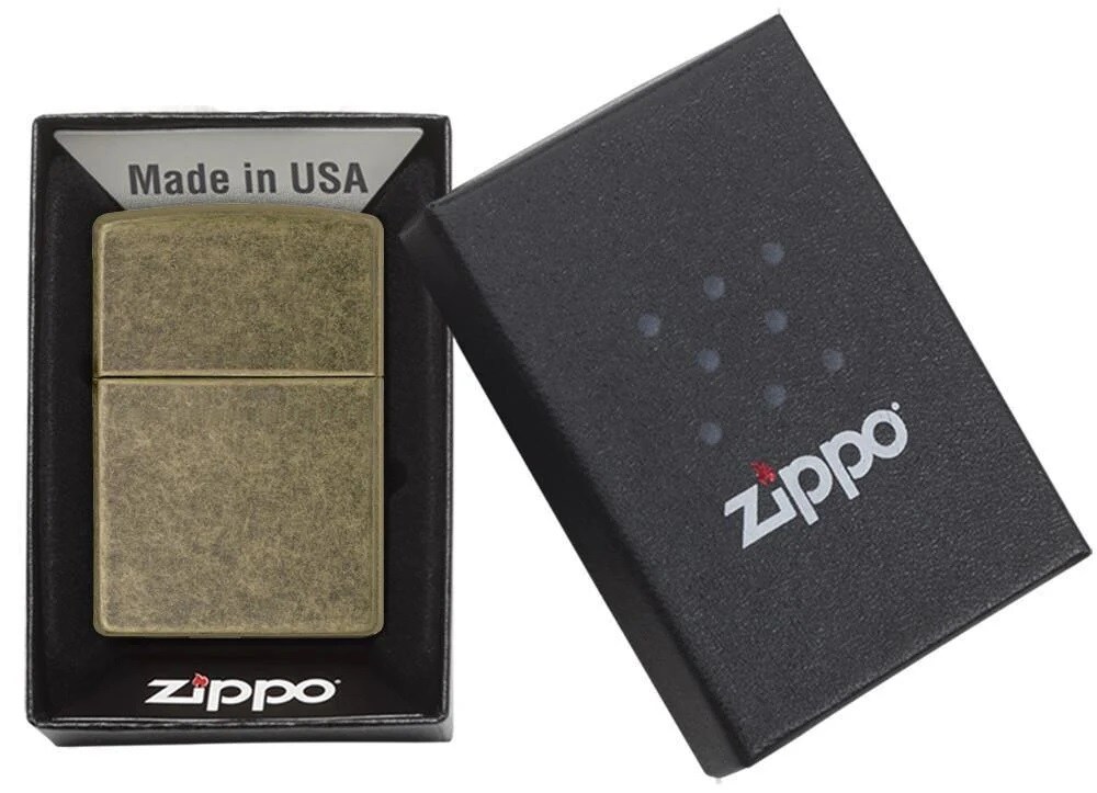 Zippo - Classic Antique Brass - Benzinfeuerzeug