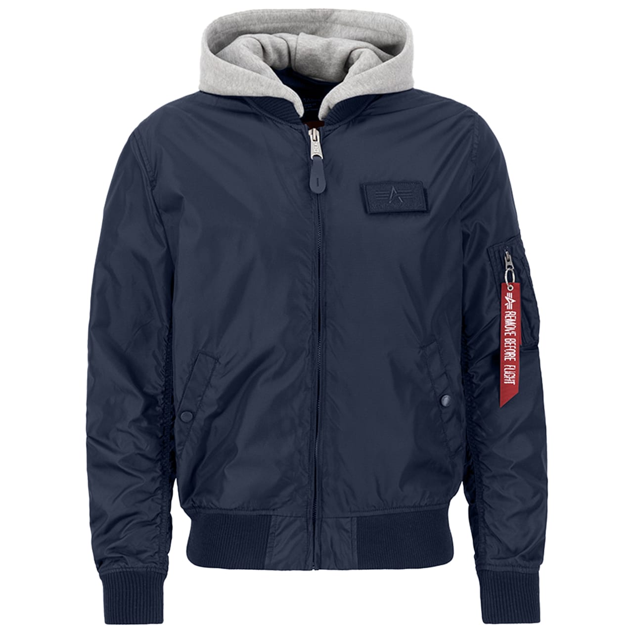 Alpha Industries - MA-1 TT Hood Jacke - Replica Blue