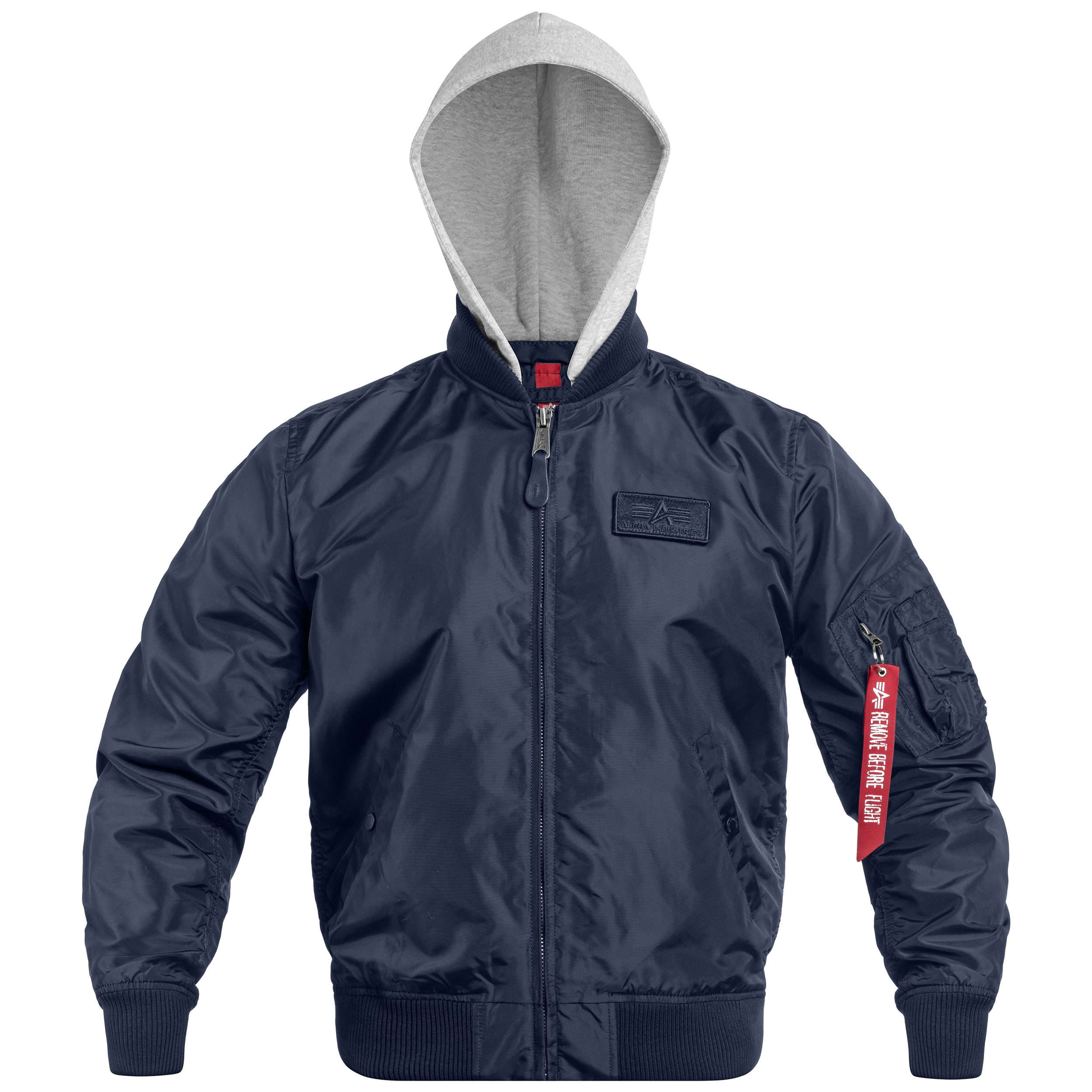 Alpha Industries - MA-1 TT Hood Jacke - Replica Blue