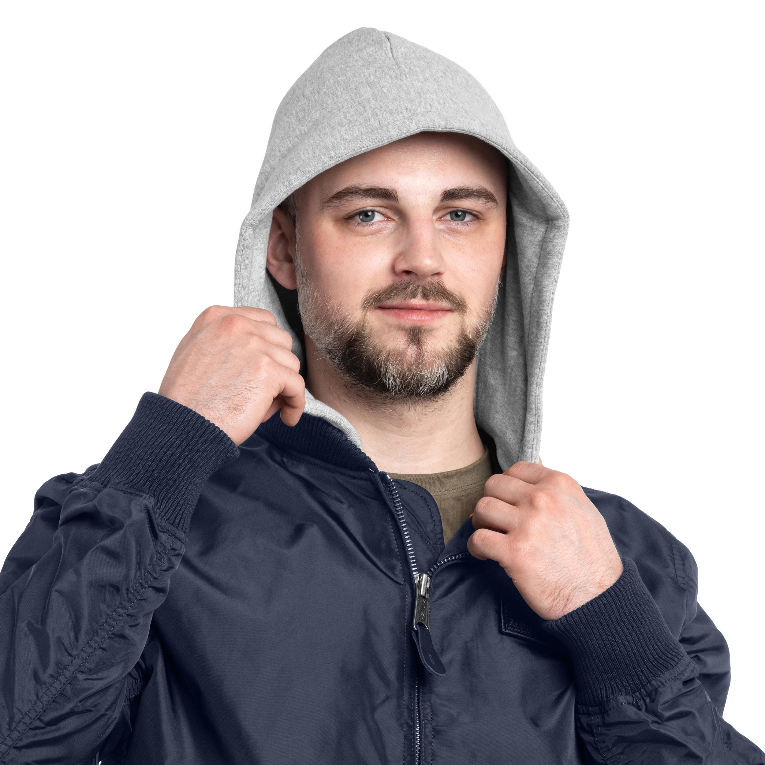 Alpha Industries - MA-1 TT Hood Jacke - Replica Blue