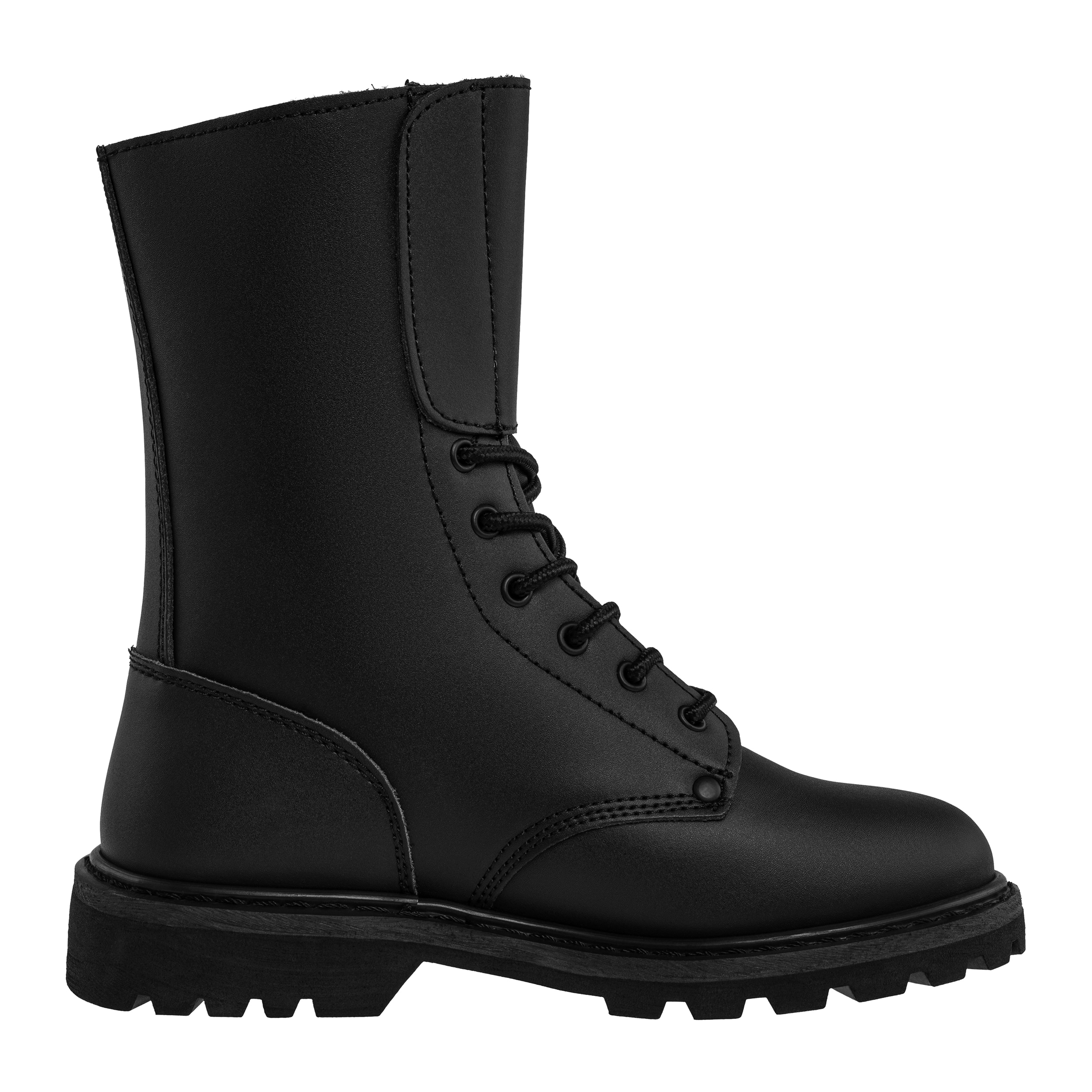 Mil-Tec - French Action Leather Combat Boots - Schuhe - Black