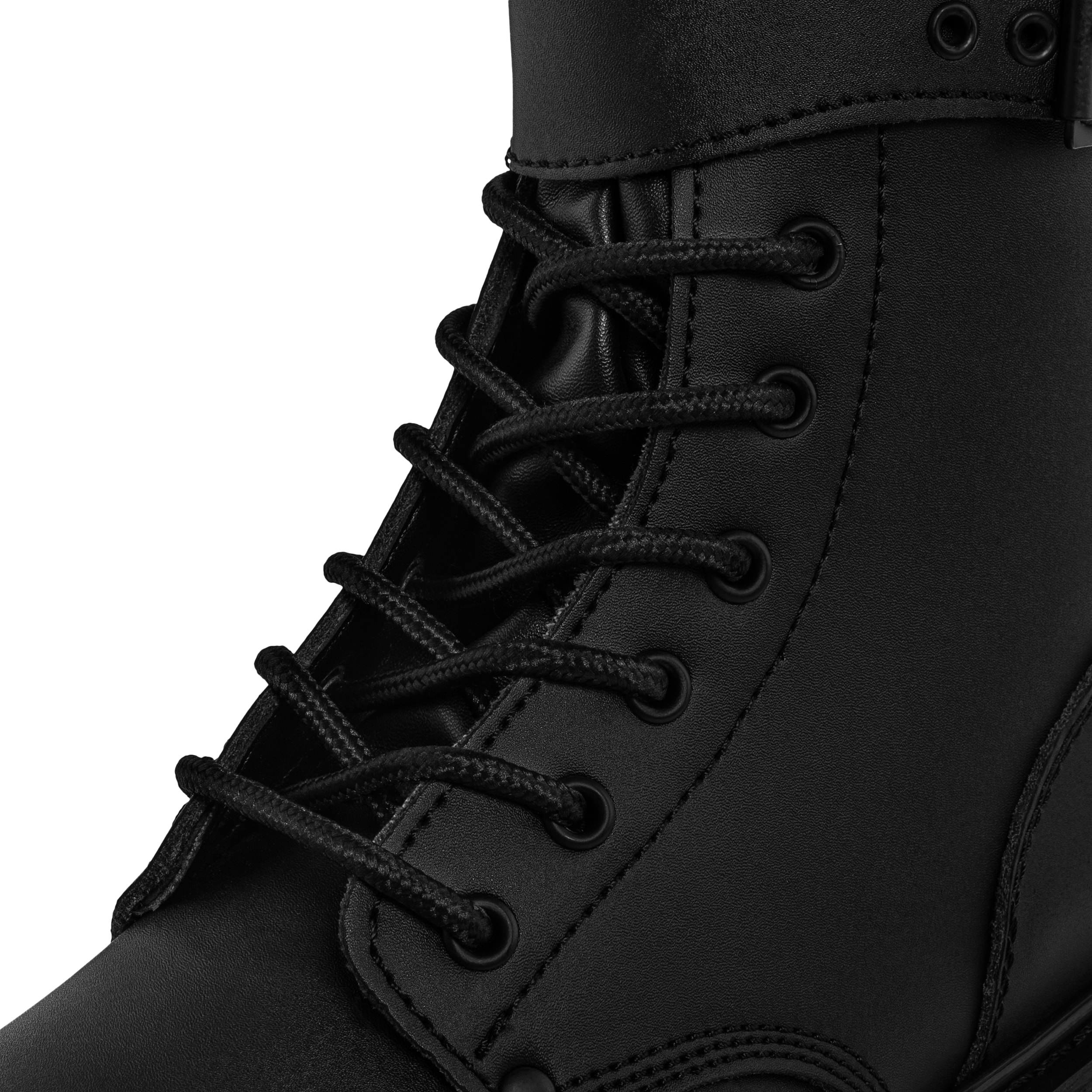 Mil-Tec - French Action Leather Combat Boots - Schuhe - Black