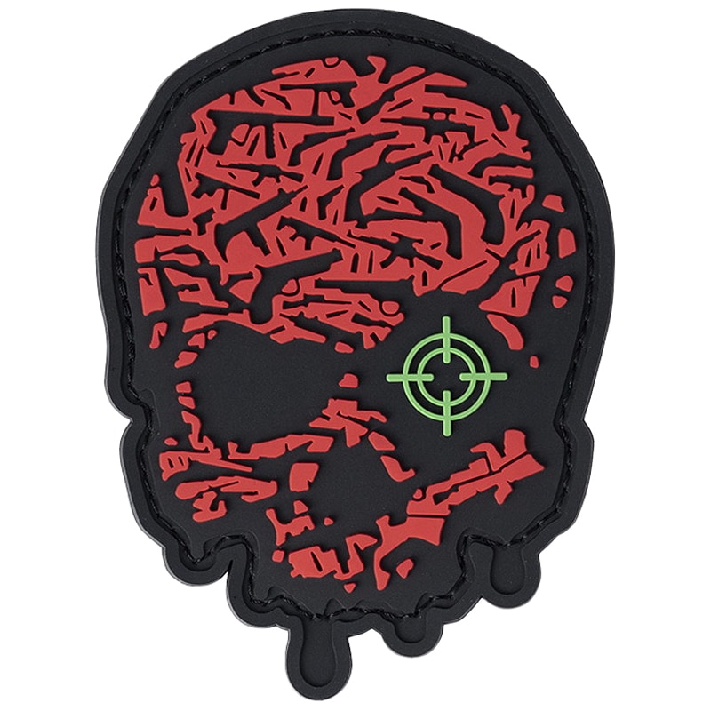 101 Inc. - 3D PVC Target Eye Skull Aufnäher - Red