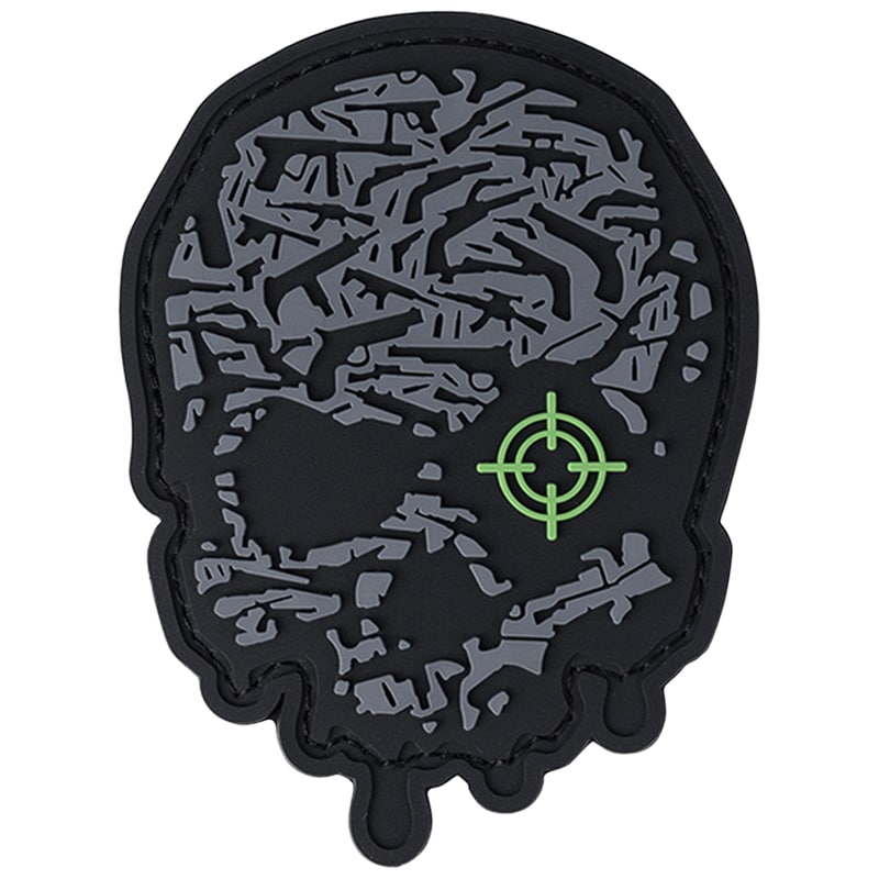 101 Inc. - 3D PVC Target Eye Skull Aufnäher - Grey