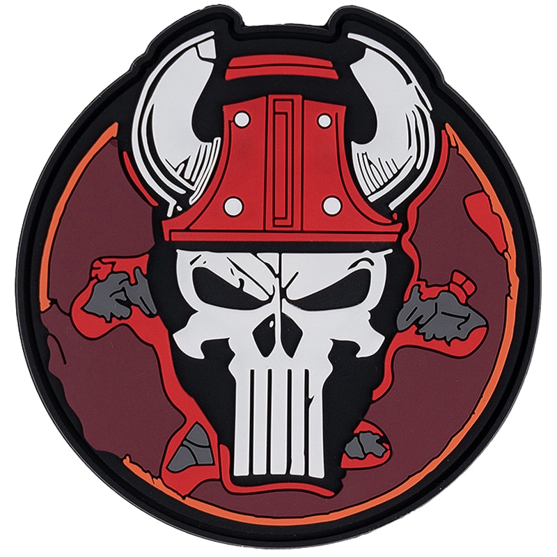 01 Inc. - 3D PVC Punish Skull Bull Patch