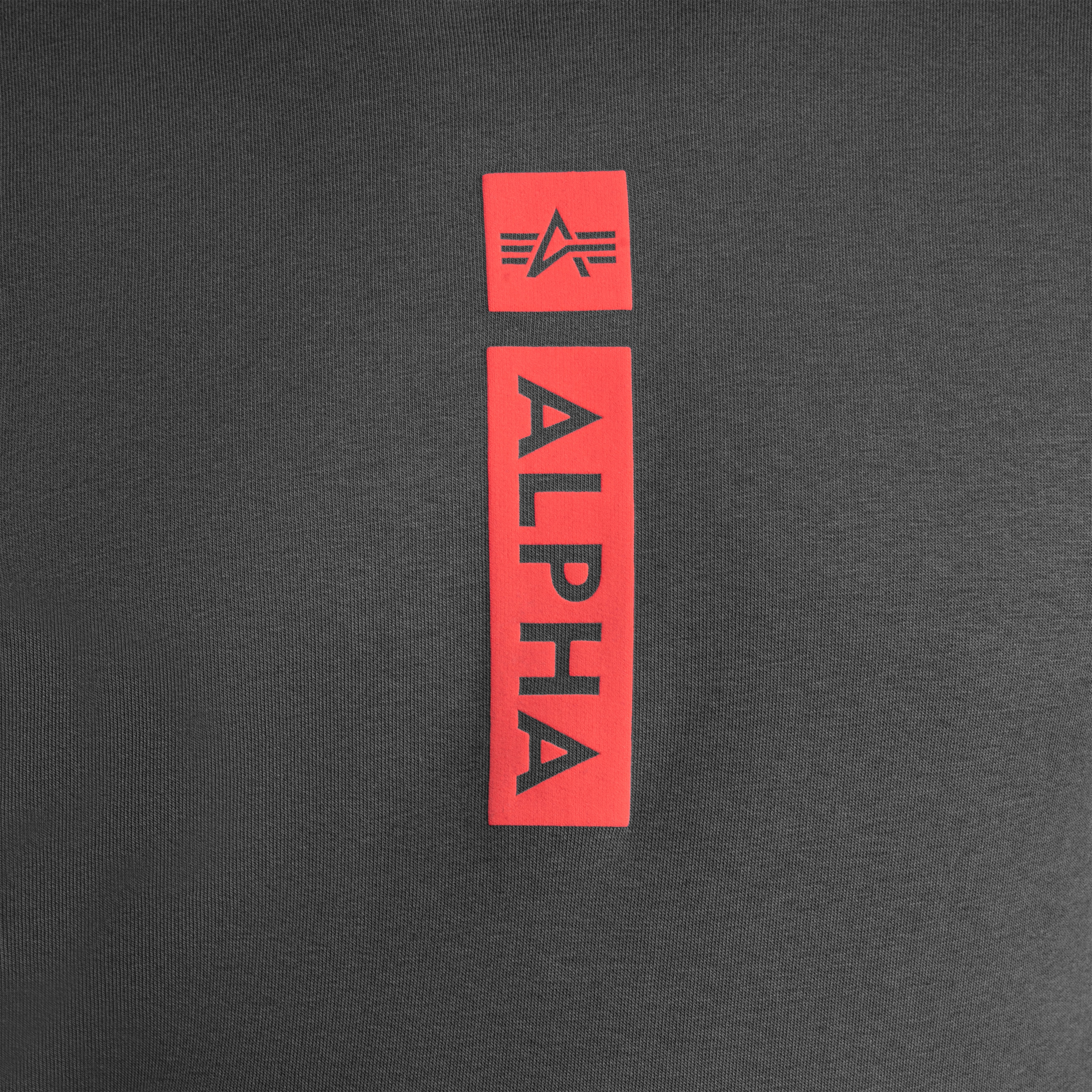 Alpha Industries - Alpha Puff Print Hoodie - Pullover - Vintage Grey
