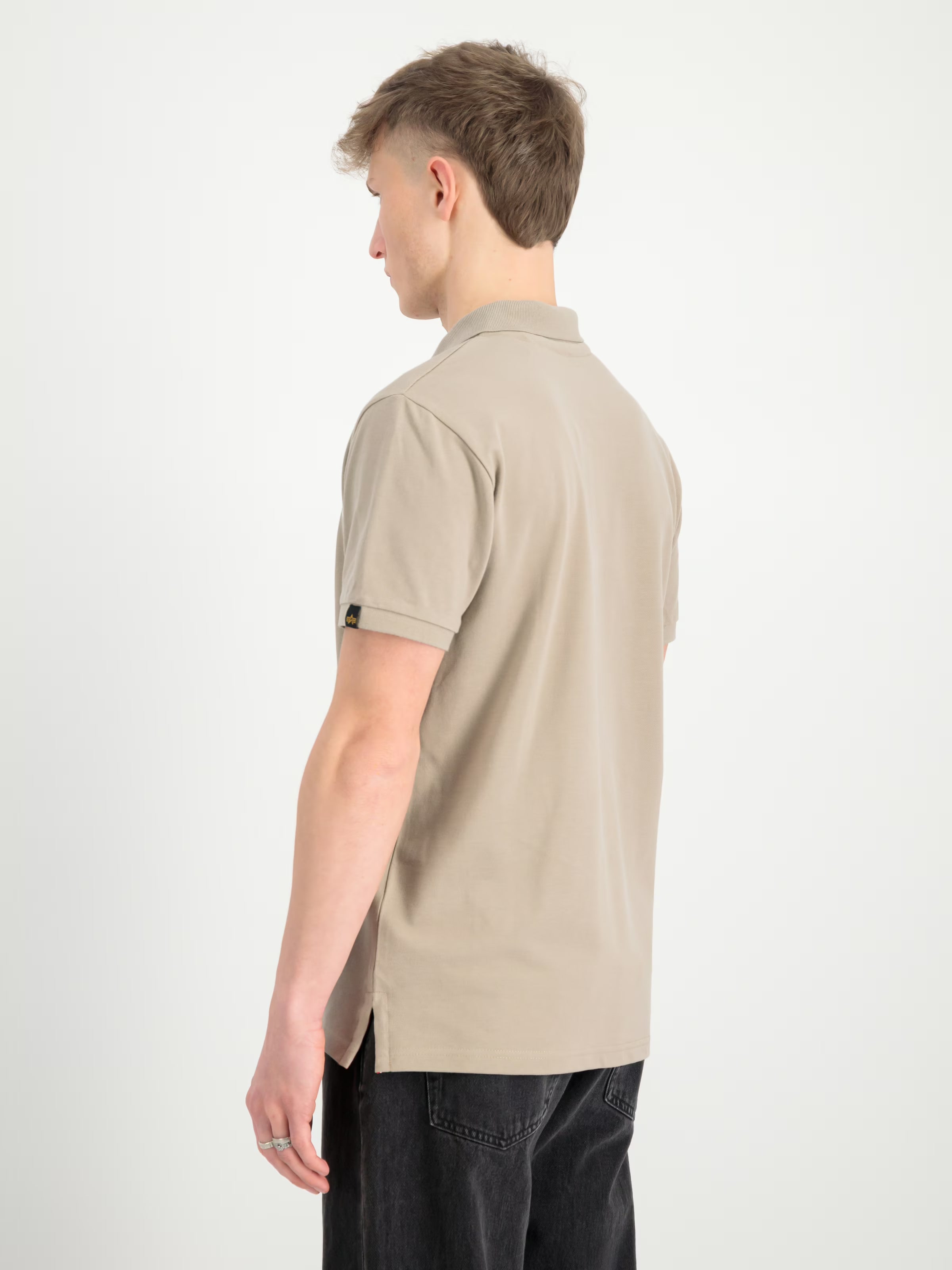 Alpha Industries - Small Logo Poloshirt - Vintage Sand